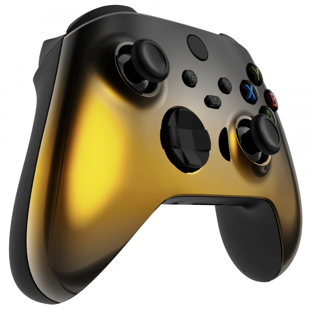 eXtremeRate Replacement Front Housing Shell for Xbox Series X & S Controller - Chrome Black Gold Silver - Image 5