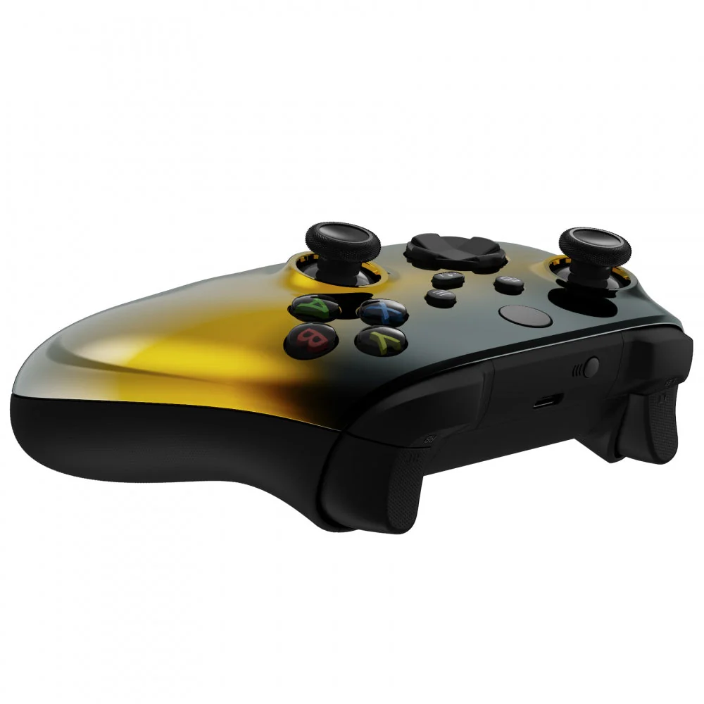 eXtremeRate Replacement Front Housing Shell for Xbox Series X & S Controller - Chrome Black Gold Silver - Image 6