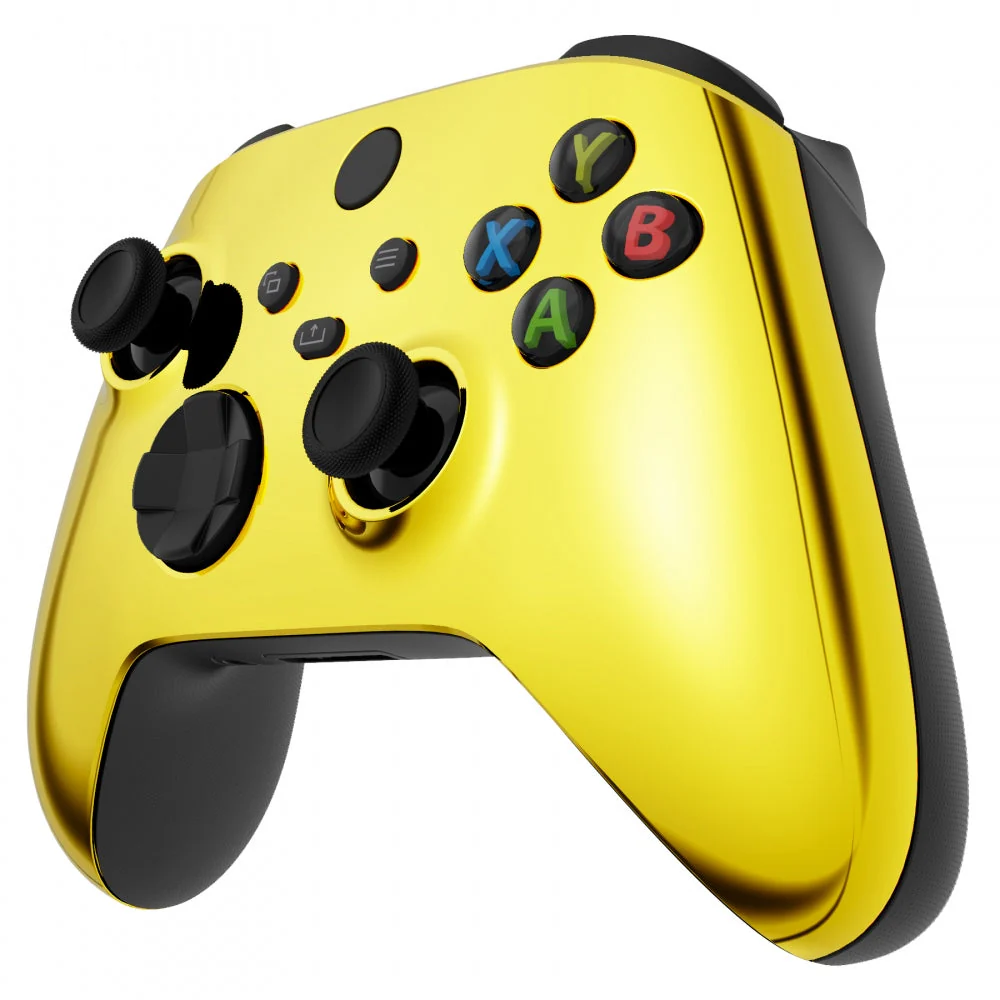 eXtremeRate Replacement Front Housing Shell for Xbox Series X & S Controller - Chrome Gold - Image 4