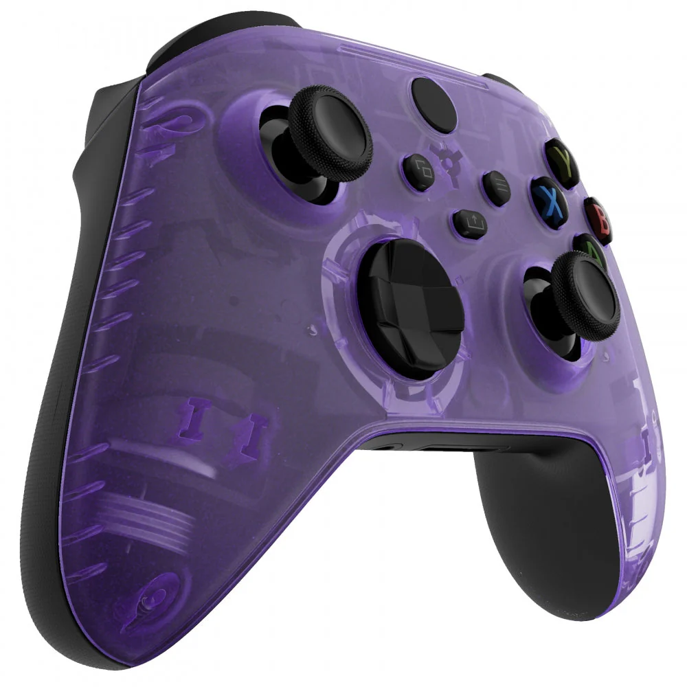 eXtremeRate Replacement Front Housing Shell for Xbox Series X & S Controller - Clear Atomic Purple - Image 5