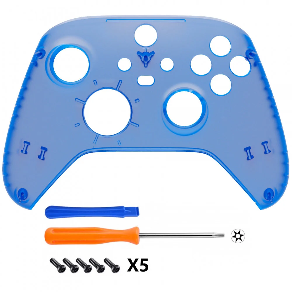 eXtremeRate Replacement Front Housing Shell for Xbox Series X & S Controller - Clear Blue - Image 2