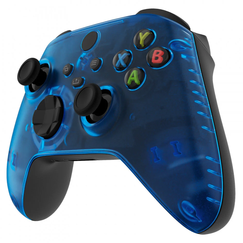 eXtremeRate Replacement Front Housing Shell for Xbox Series X & S Controller - Clear Blue - Image 4