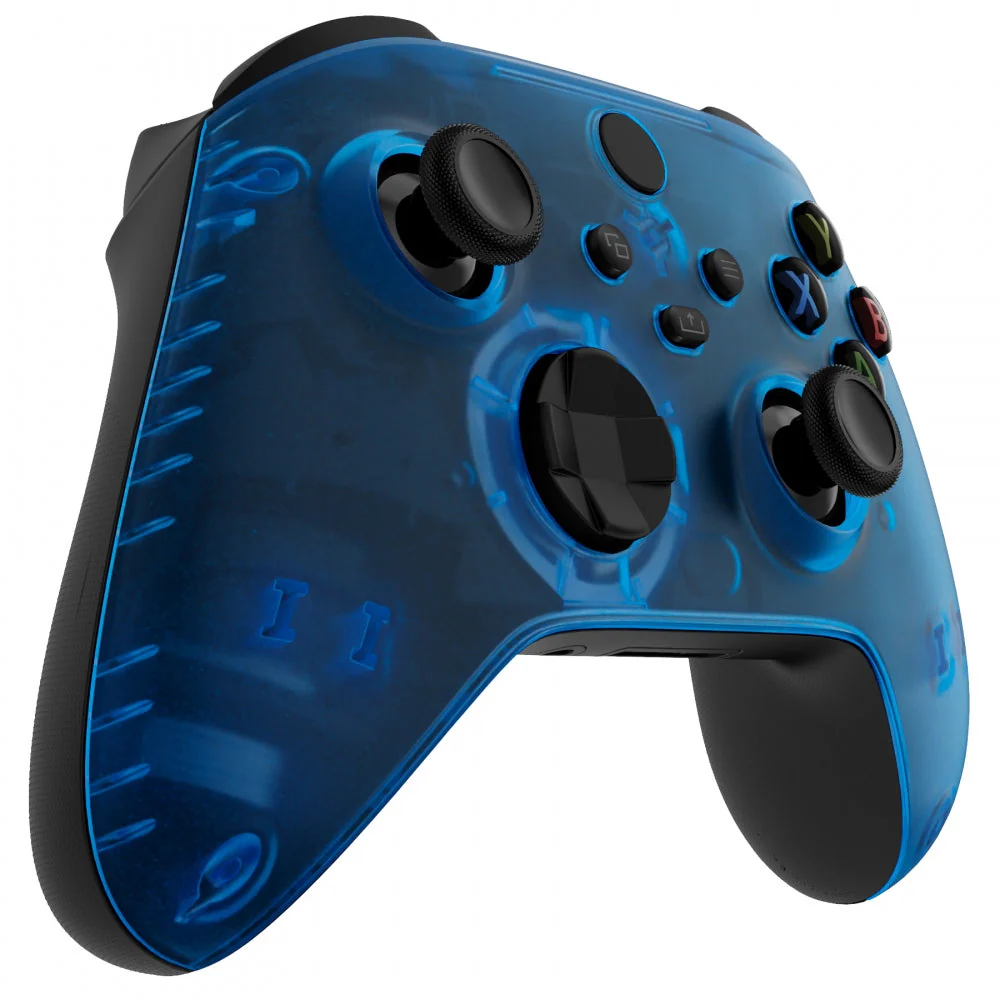eXtremeRate Replacement Front Housing Shell for Xbox Series X & S Controller - Clear Blue - Image 5