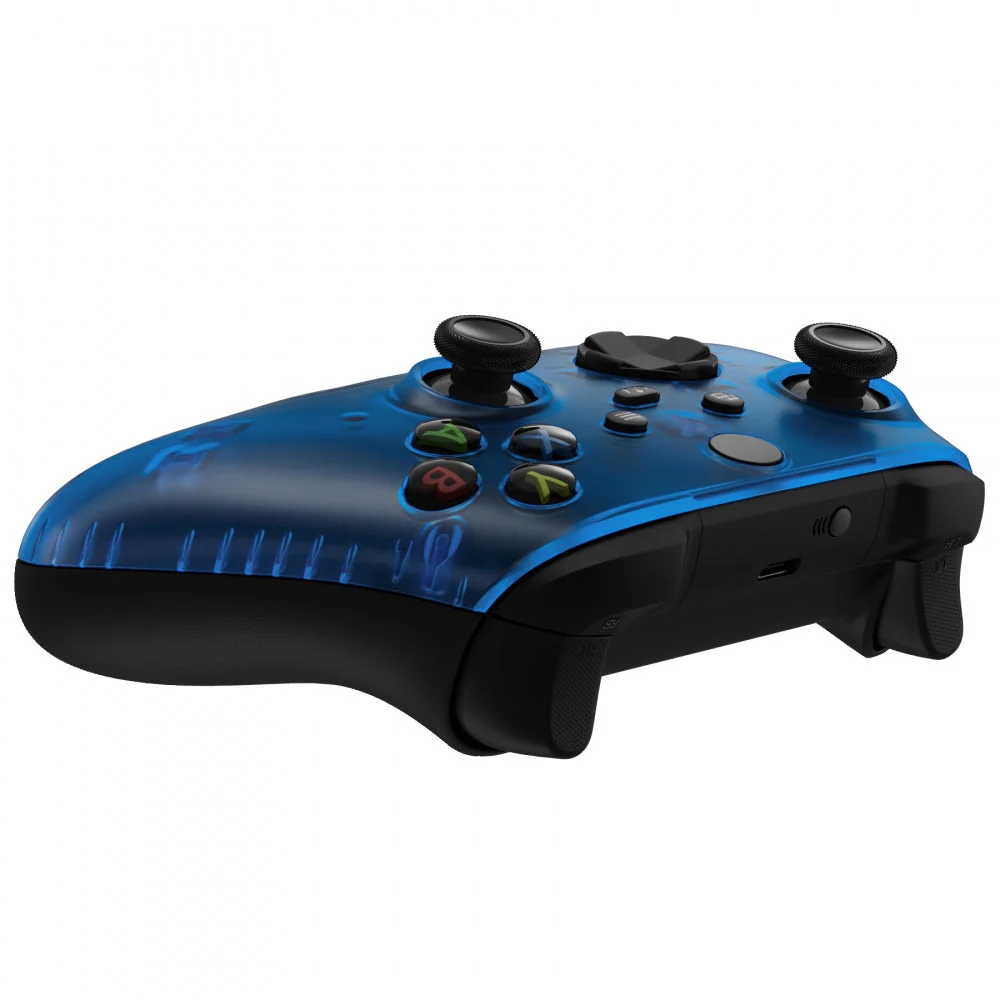 eXtremeRate Replacement Front Housing Shell for Xbox Series X & S Controller - Clear Blue - Image 6