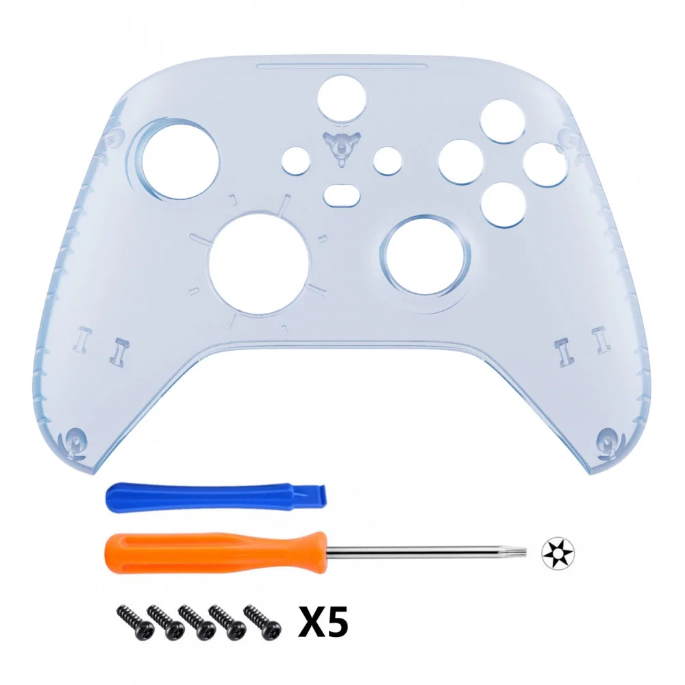 eXtremeRate Replacement Front Housing Shell for Xbox Series X & S Controller - Clear Glacier Blue - Image 2