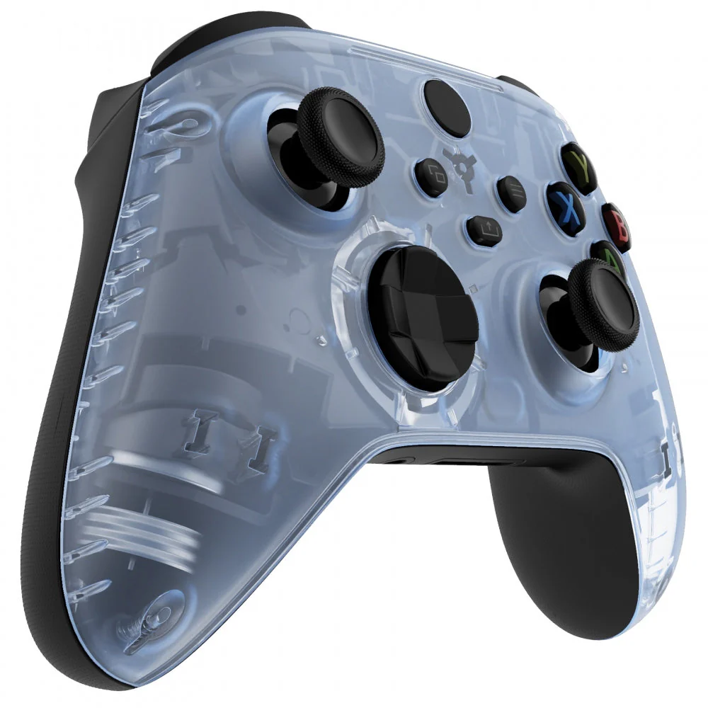 eXtremeRate Replacement Front Housing Shell for Xbox Series X & S Controller - Clear Glacier Blue - Image 5