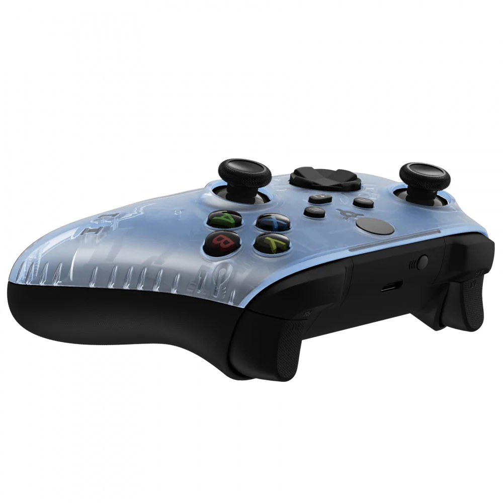 eXtremeRate Replacement Front Housing Shell for Xbox Series X & S Controller - Clear Glacier Blue - Image 6