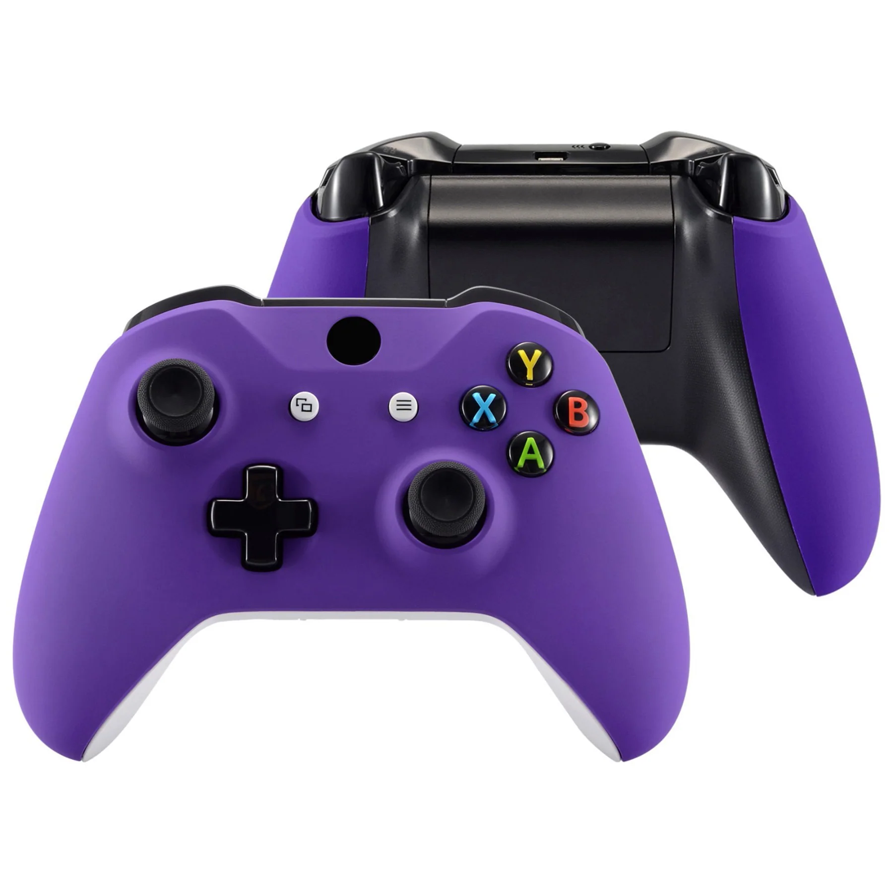 eXtremeRate Replacement Front Housing Shell with Side Rails Panel for Xbox One X & S Controller (Model 1708) - Purple - Image 2