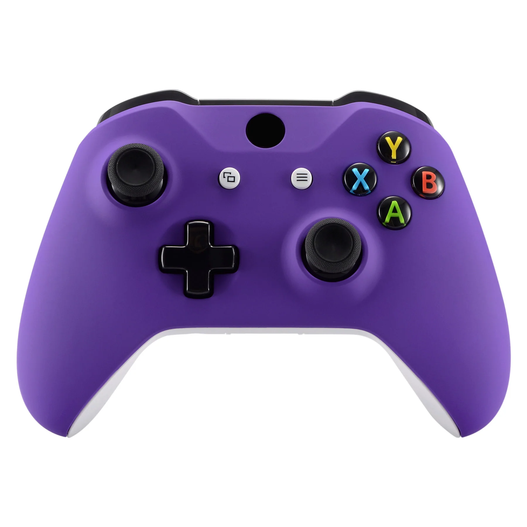 eXtremeRate Replacement Front Housing Shell with Side Rails Panel for Xbox One X & S Controller (Model 1708) - Purple - Image 4