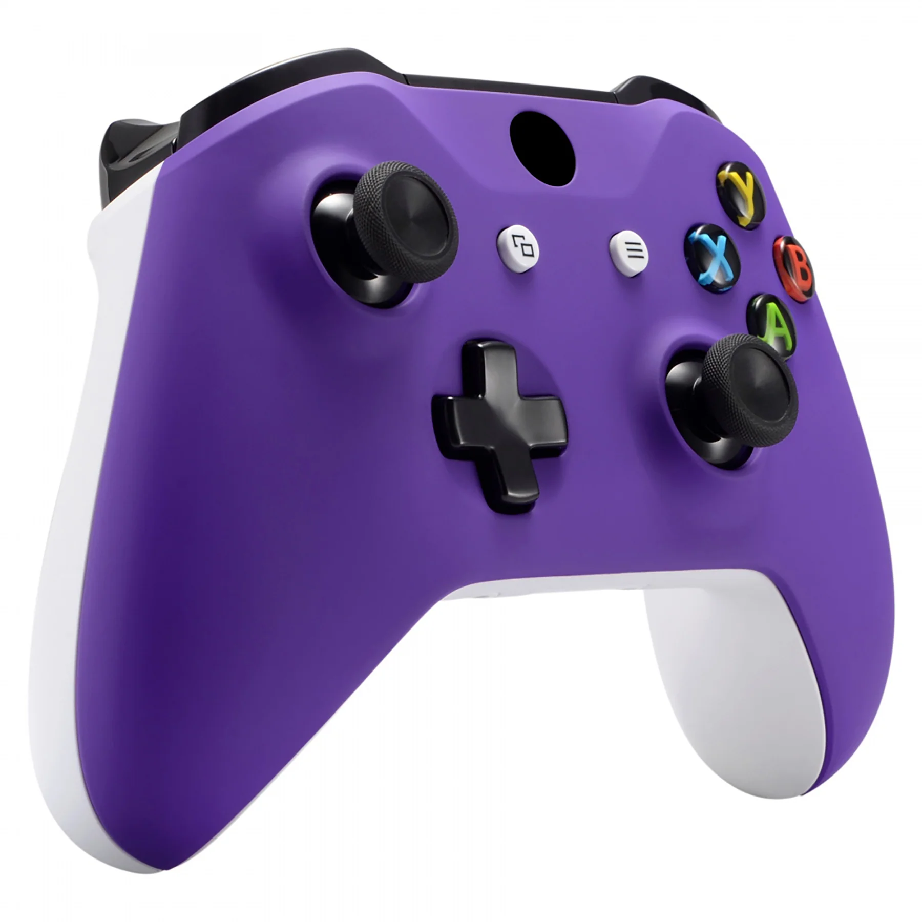 eXtremeRate Replacement Front Housing Shell with Side Rails Panel for Xbox One X & S Controller (Model 1708) - Purple - Image 6