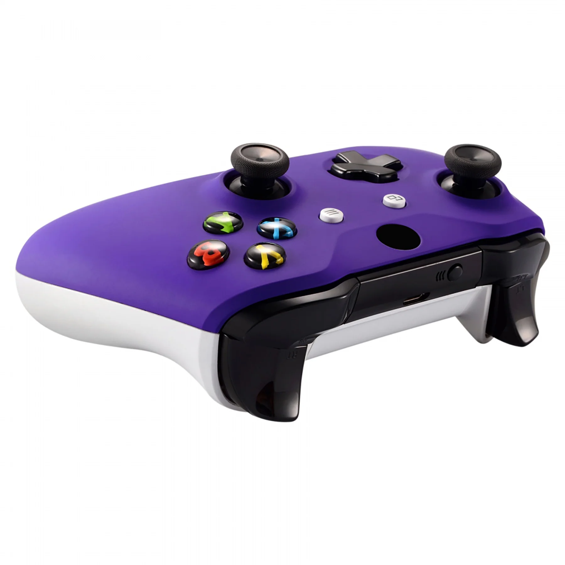 eXtremeRate Replacement Front Housing Shell with Side Rails Panel for Xbox One X & S Controller (Model 1708) - Purple - Image 7