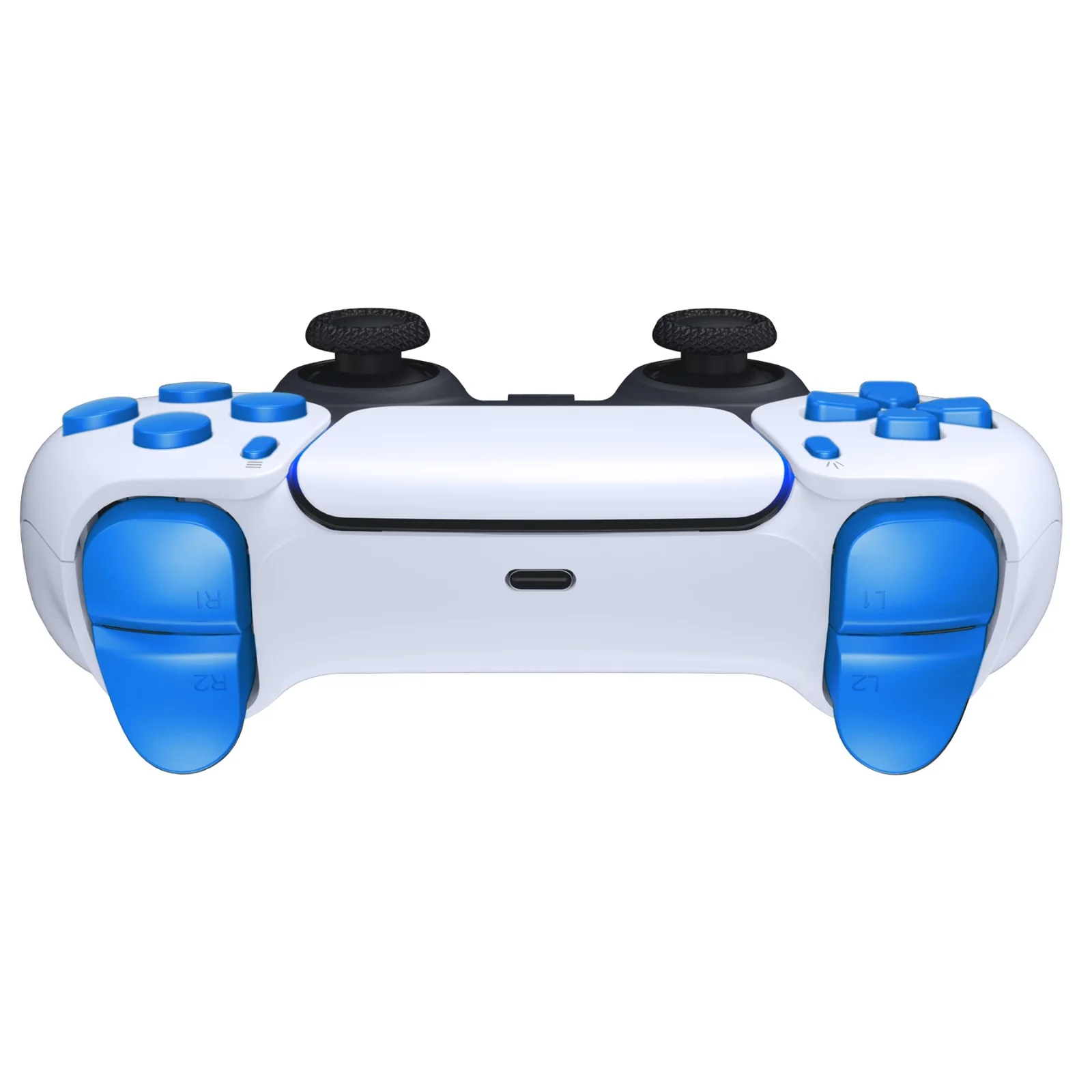 eXtremeRate Replacement Full Set Buttons Compatible with PS5 Controller BDM-010/020 - Blue - Image 7