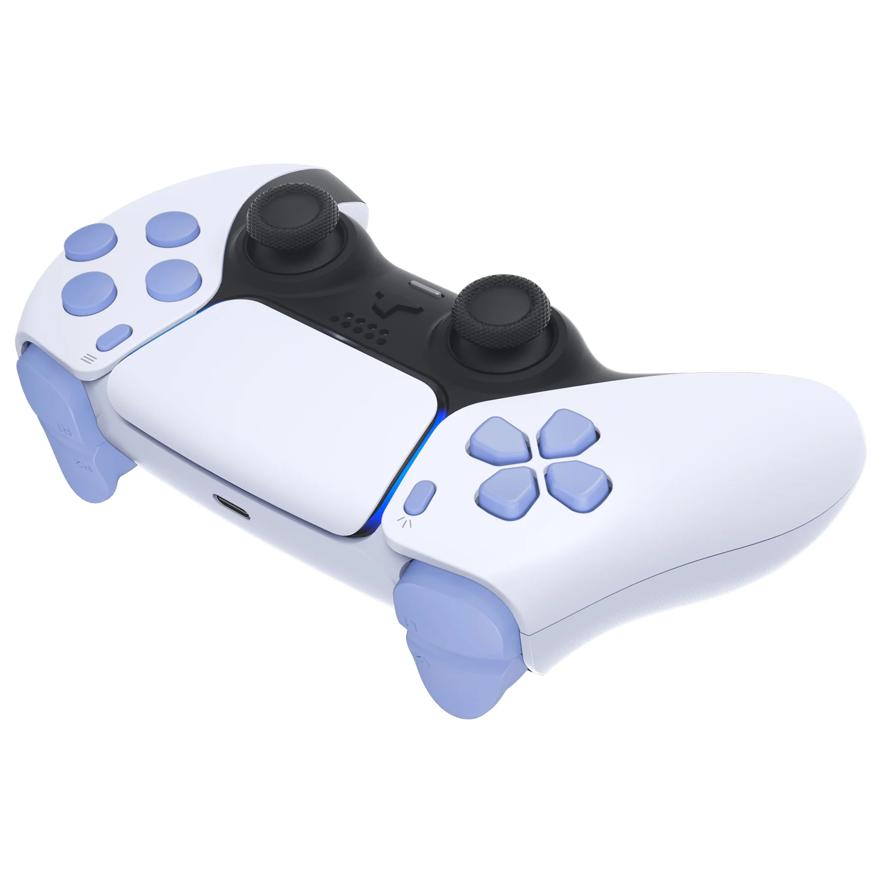eXtremeRate Replacement Full Set Buttons Compatible with PS5 Controller BDM-010/020 - Light Violet - Image 6