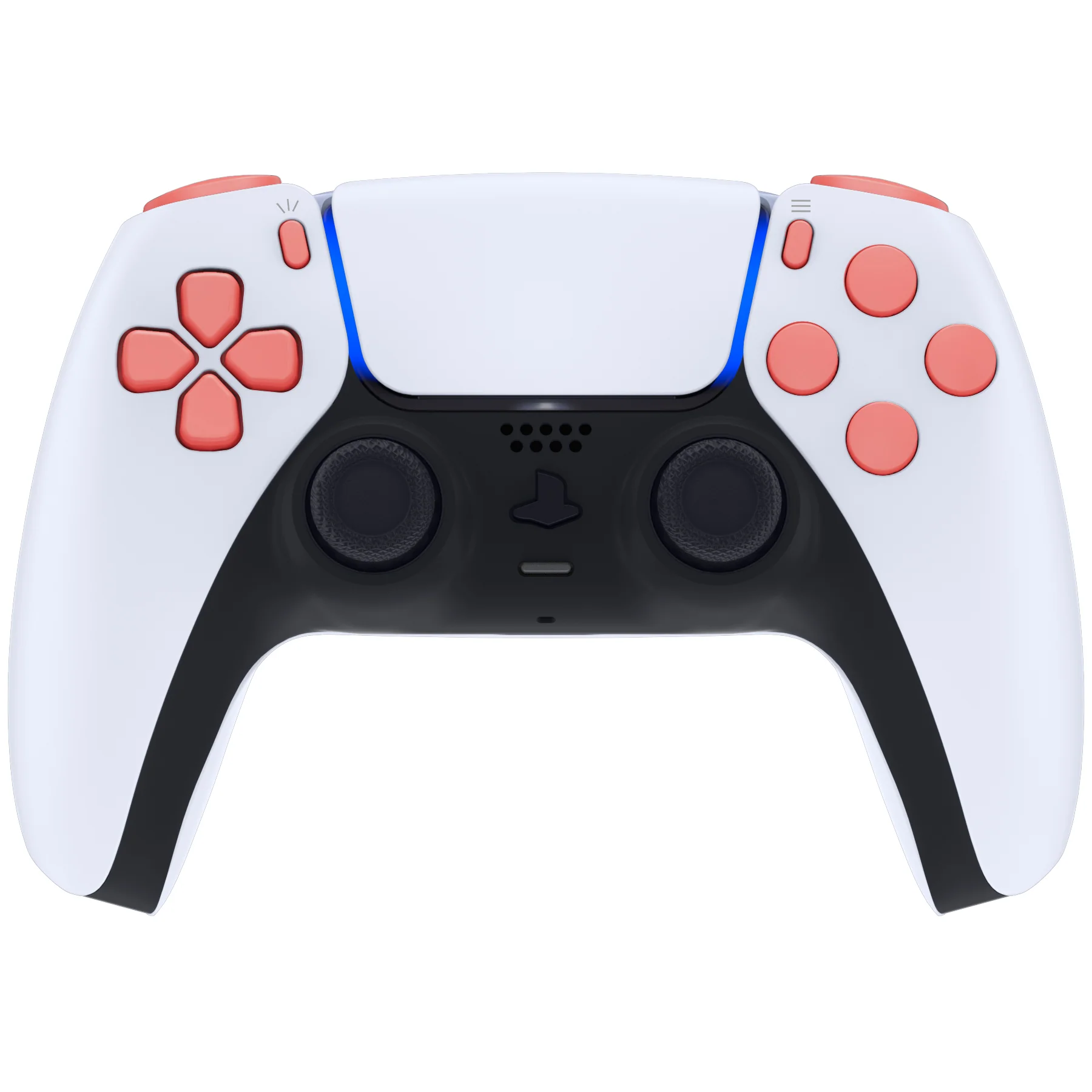 eXtremeRate Replacement Full Set Buttons Compatible with PS5 Controller BDM-030/040/050/060 - Coral - Image 4