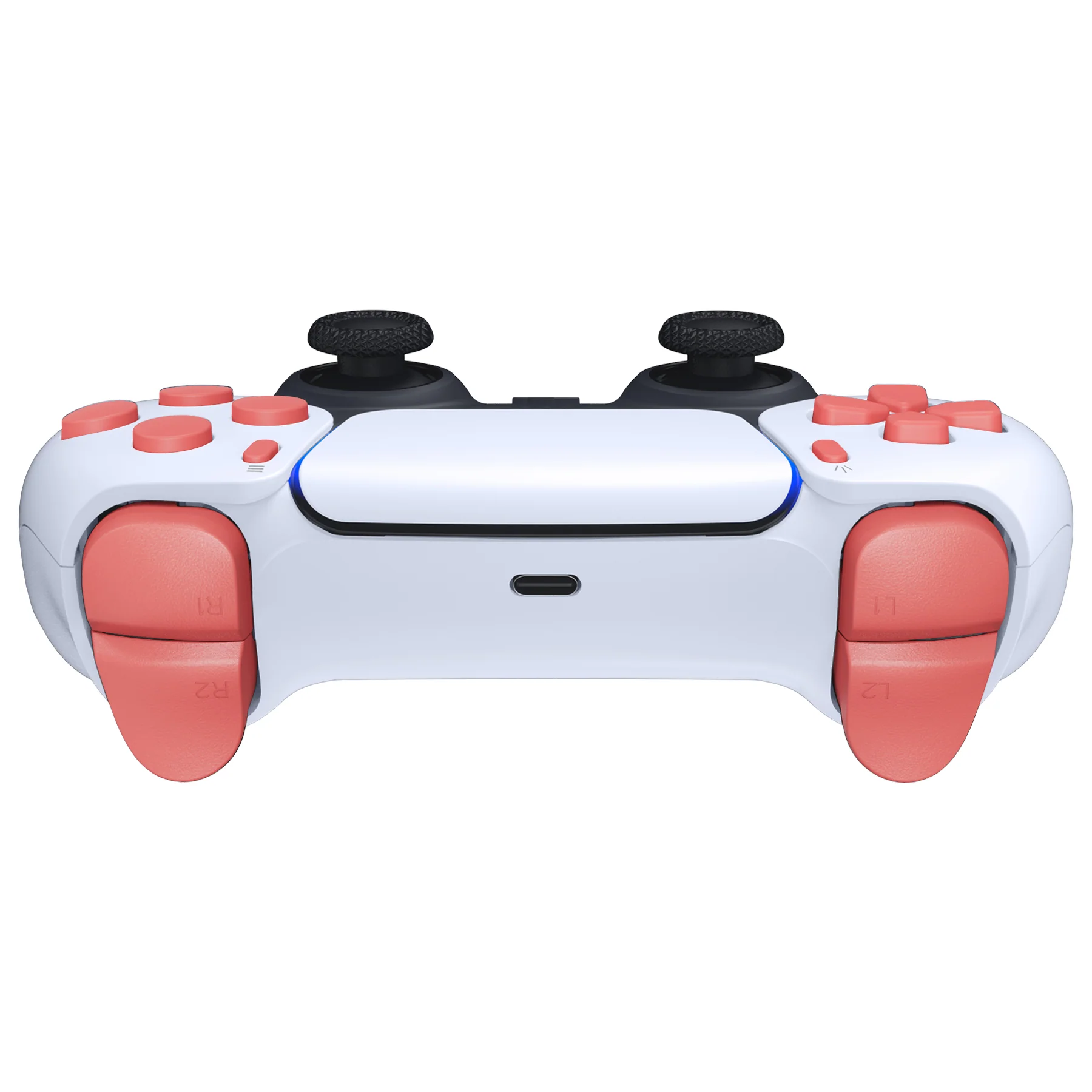 eXtremeRate Replacement Full Set Buttons Compatible with PS5 Controller BDM-030/040/050/060 - Coral - Image 8