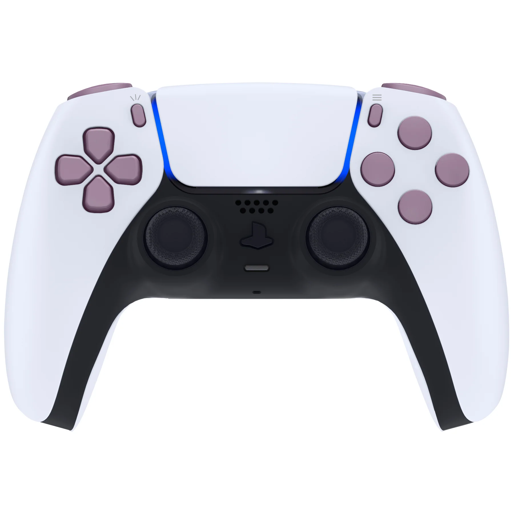 eXtremeRate Replacement Full Set Buttons Compatible with PS5 Controller BDM-030/040/050/060 - Dark Grayish Violet - Image 4