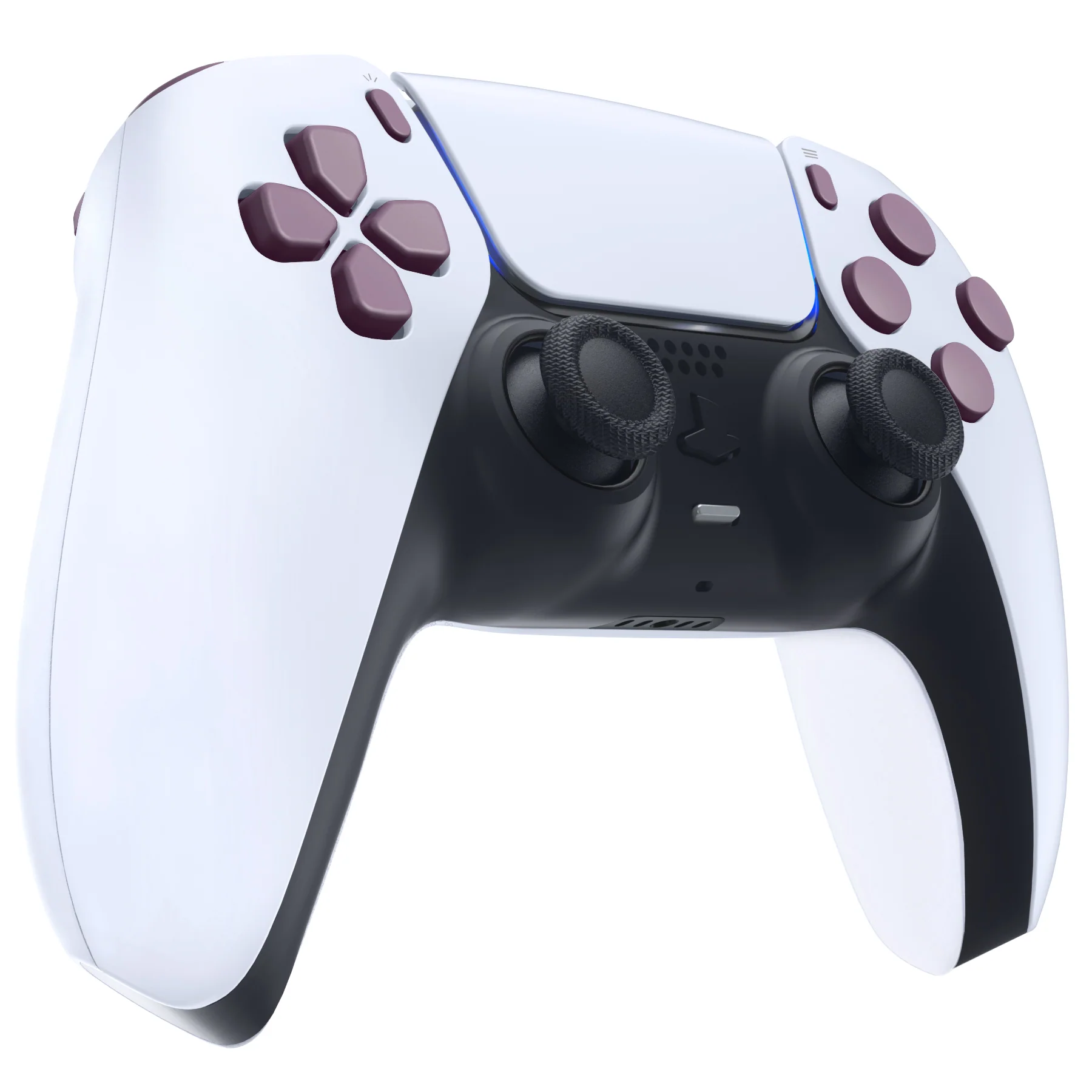 eXtremeRate Replacement Full Set Buttons Compatible with PS5 Controller BDM-030/040/050/060 - Dark Grayish Violet - Image 6