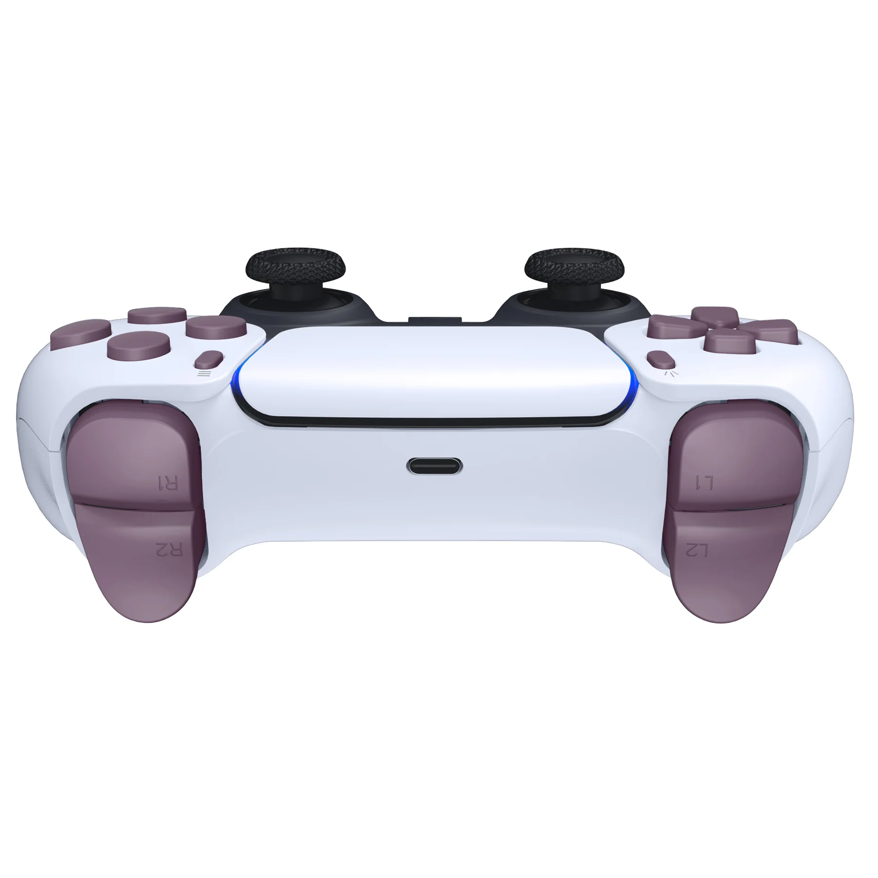 eXtremeRate Replacement Full Set Buttons Compatible with PS5 Controller BDM-030/040/050/060 - Dark Grayish Violet - Image 8
