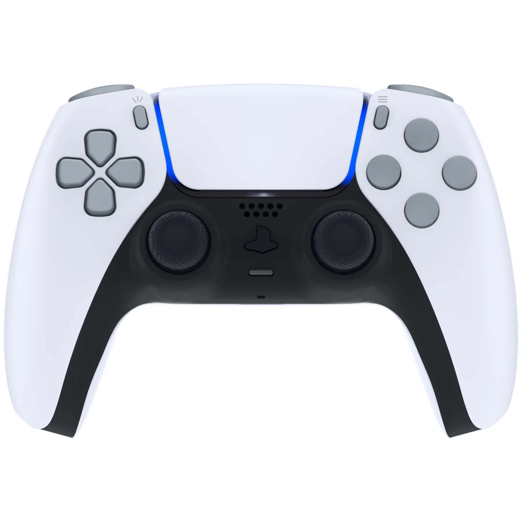 eXtremeRate Replacement Full Set Buttons Compatible with PS5 Controller BDM-030/040/050/060 - New Hope Gray - Image 4