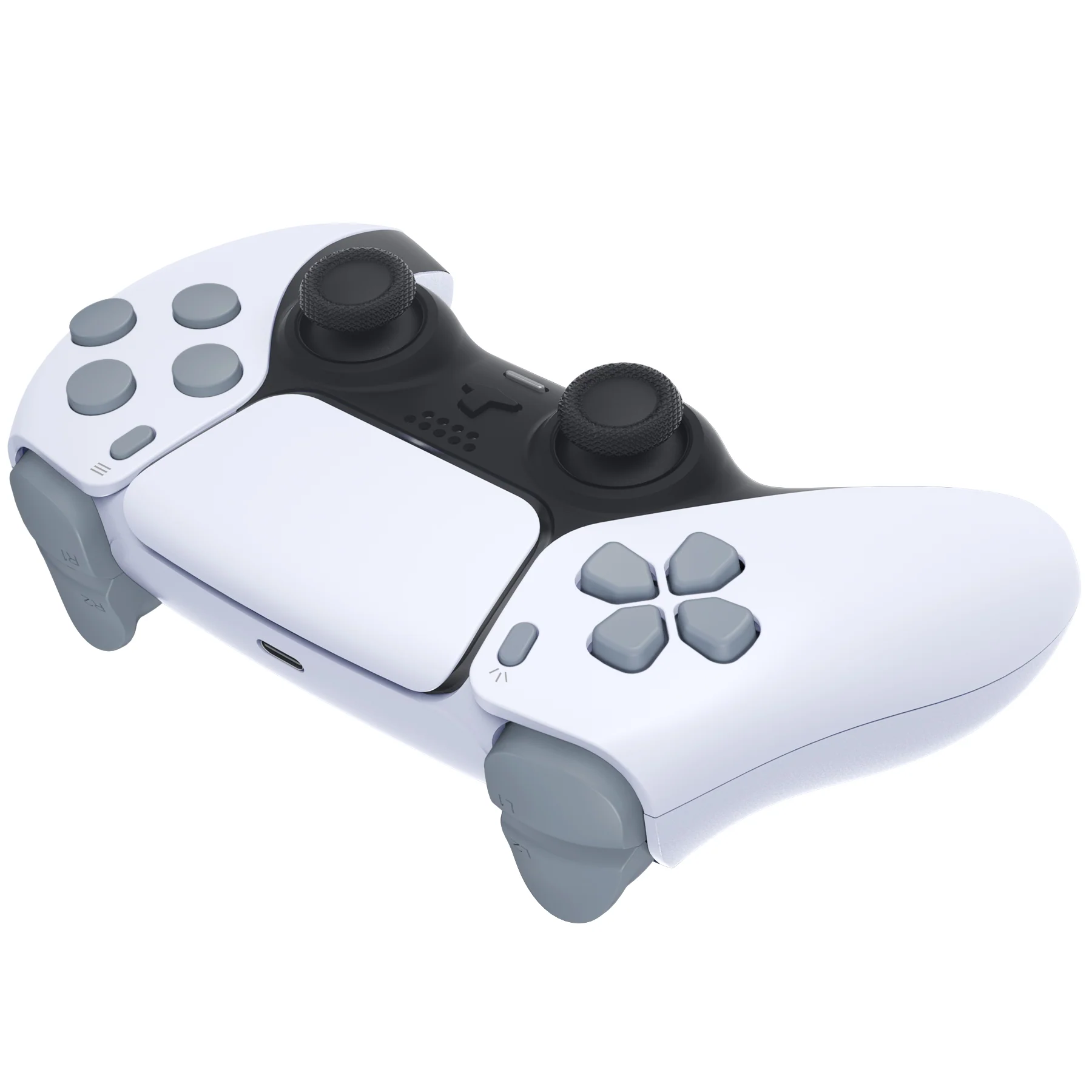 eXtremeRate Replacement Full Set Buttons Compatible with PS5 Controller BDM-030/040/050/060 - New Hope Gray - Image 7