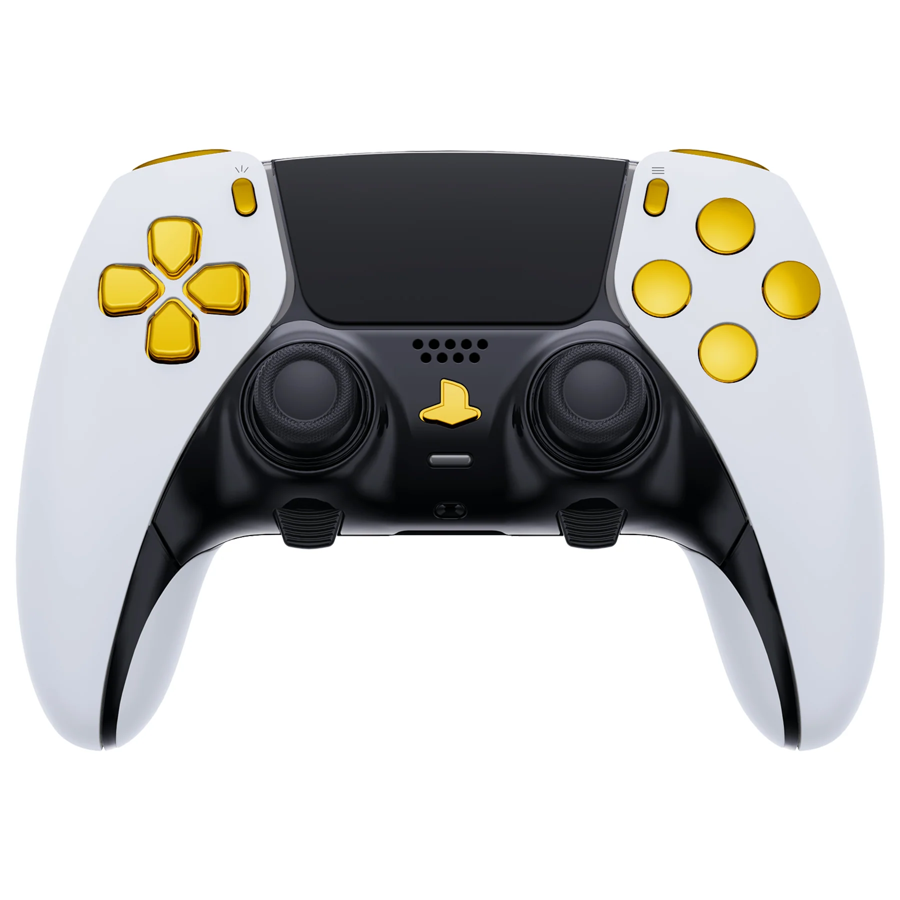 eXtremeRate Replacement Full Set Buttons Compatible with PS5 Edge Controller - Chrome Gold - Image 3