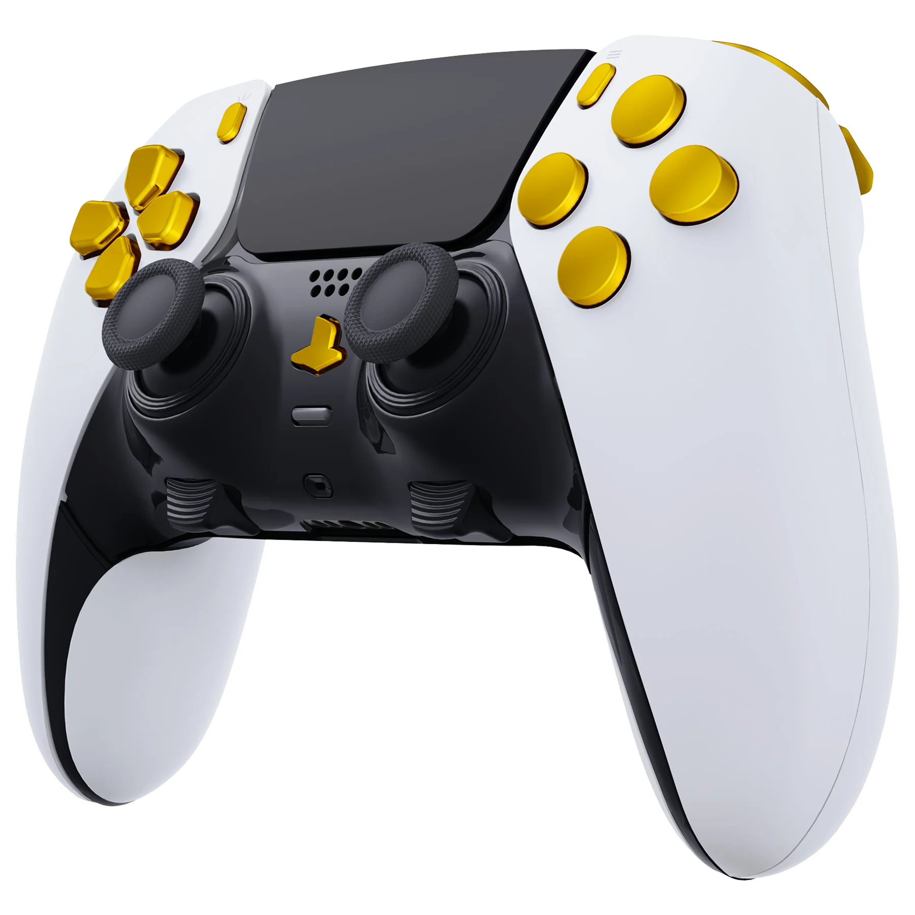eXtremeRate Replacement Full Set Buttons Compatible with PS5 Edge Controller - Chrome Gold - Image 4