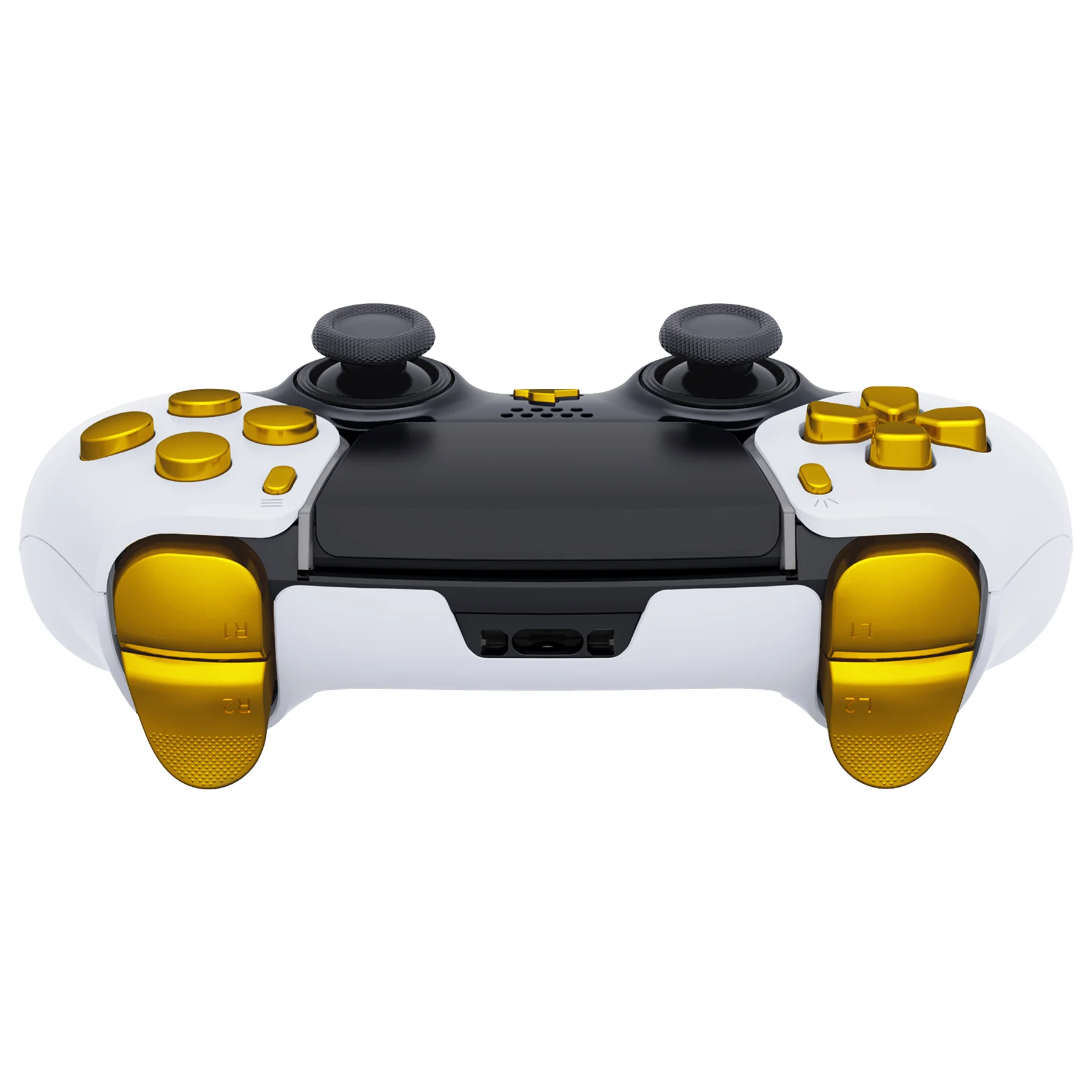 eXtremeRate Replacement Full Set Buttons Compatible with PS5 Edge Controller - Chrome Gold - Image 6