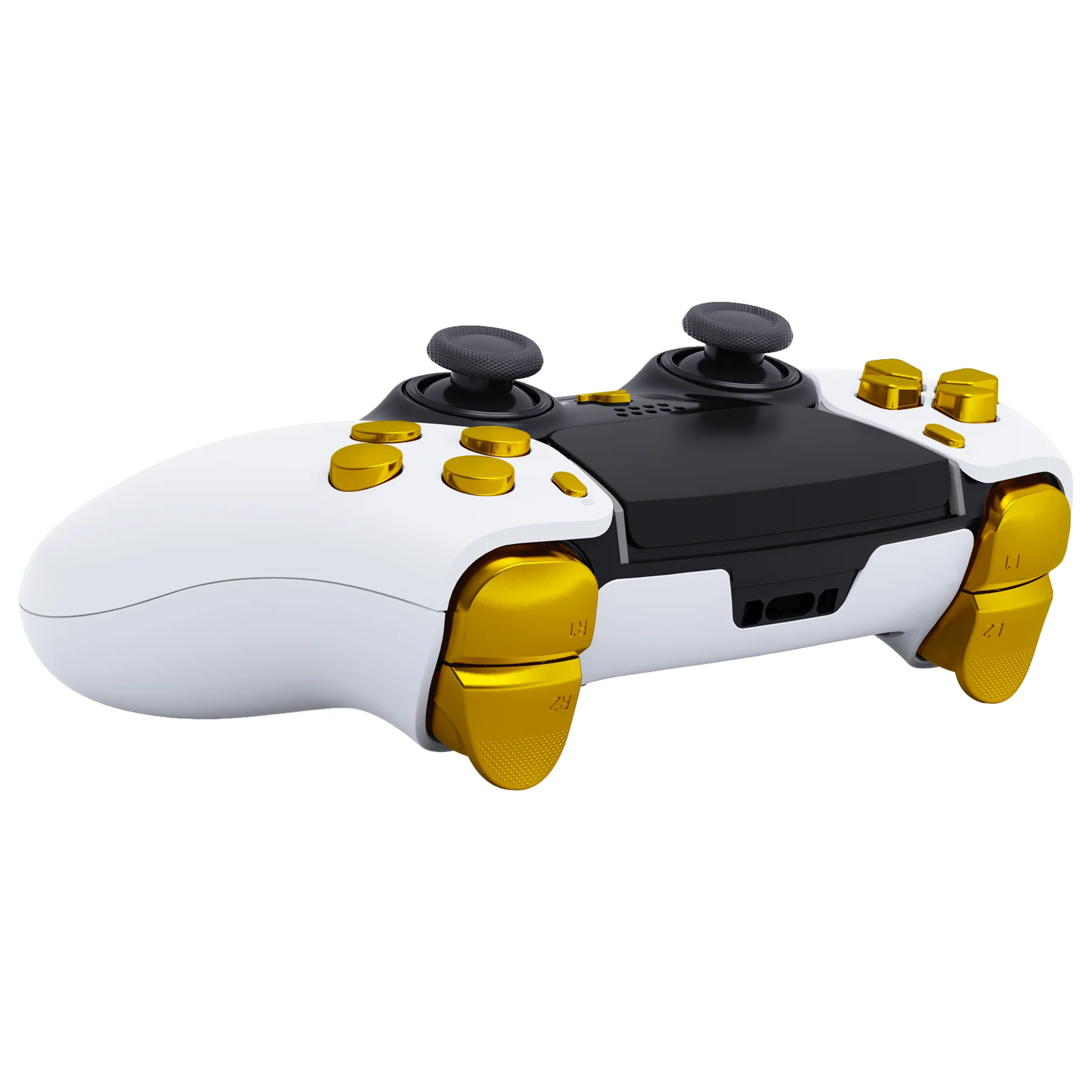 eXtremeRate Replacement Full Set Buttons Compatible with PS5 Edge Controller - Chrome Gold - Image 7