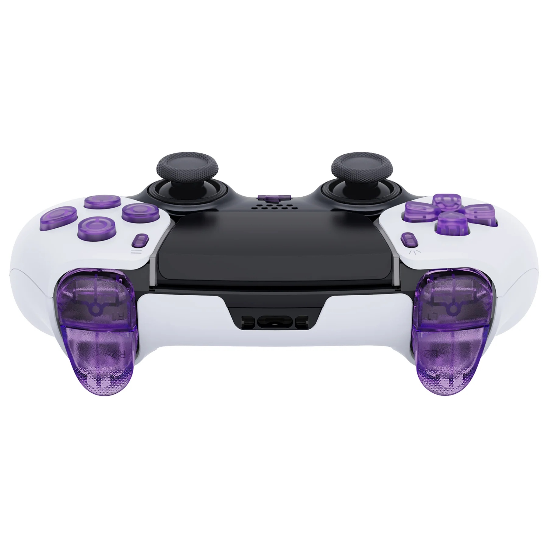 eXtremeRate Replacement Full Set Buttons Compatible with PS5 Edge Controller - Clear Atomic Purple - Image 6