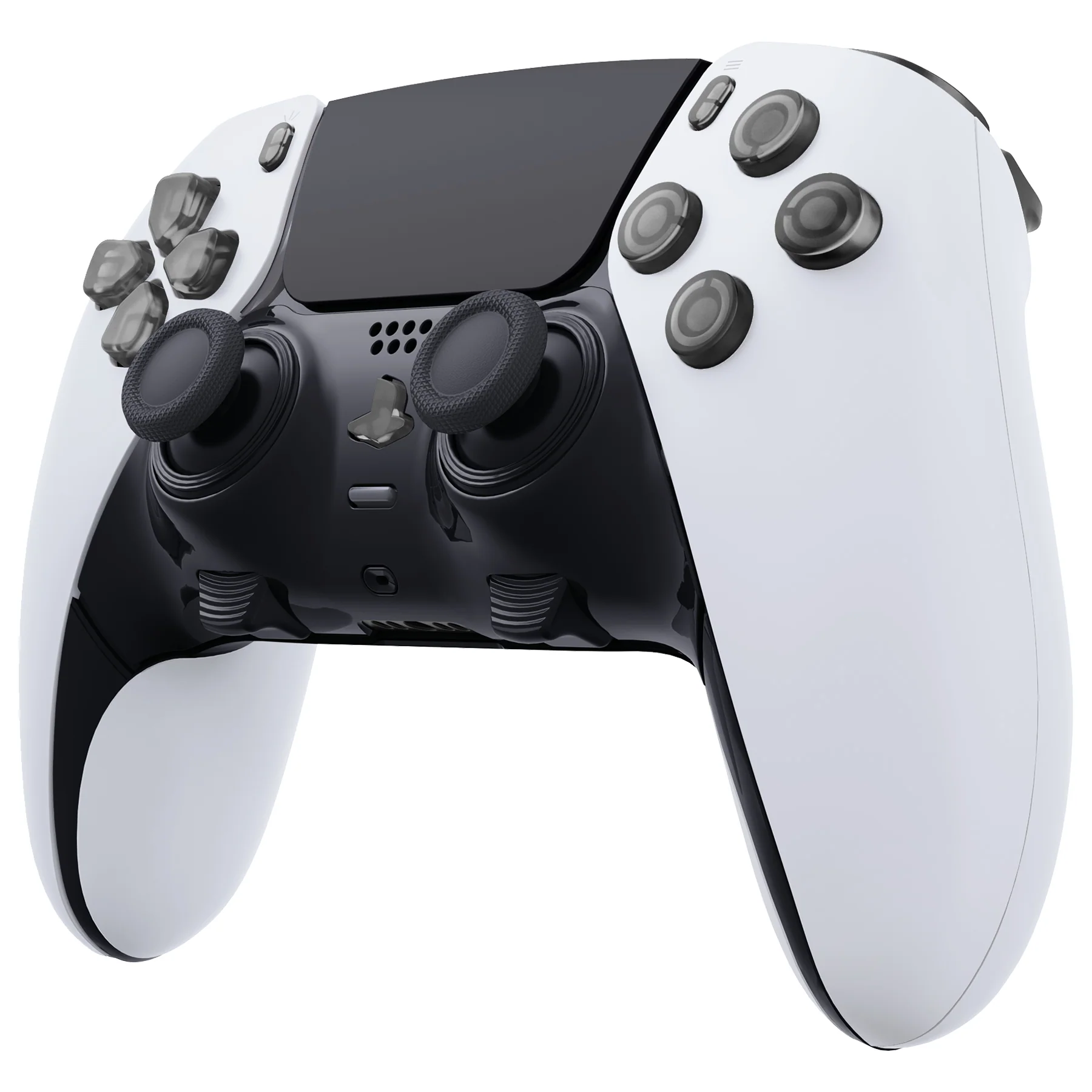 eXtremeRate Replacement Full Set Buttons Compatible with PS5 Edge Controller - Clear Black - Image 4
