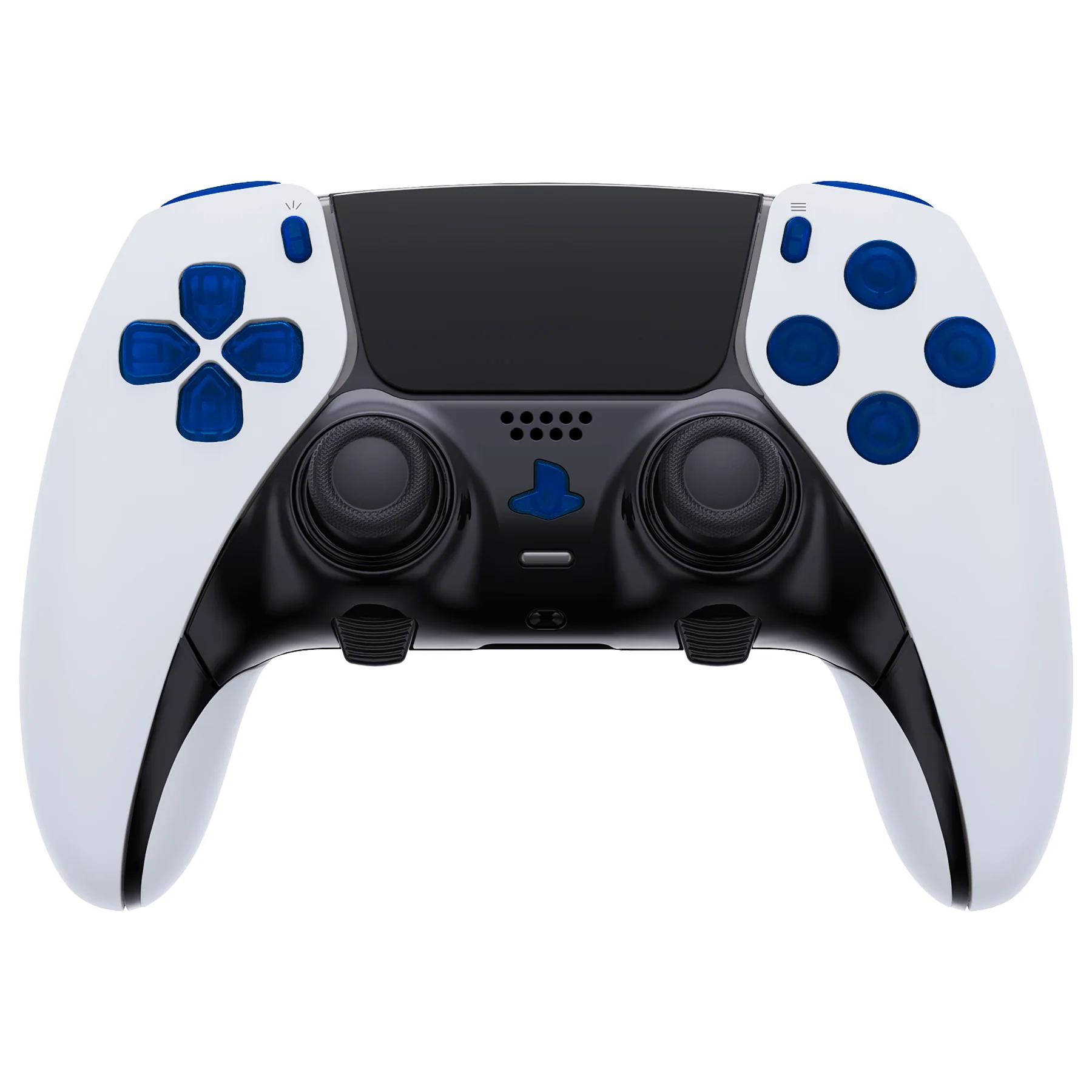 eXtremeRate Replacement Full Set Buttons Compatible with PS5 Edge Controller - Clear Blue - Image 3