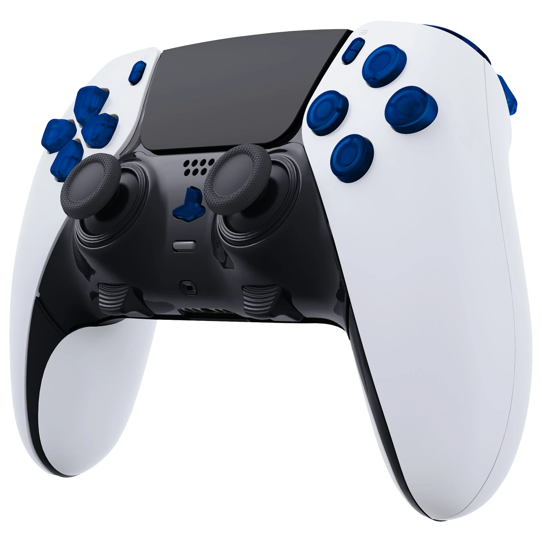 eXtremeRate Replacement Full Set Buttons Compatible with PS5 Edge Controller - Clear Blue - Image 4