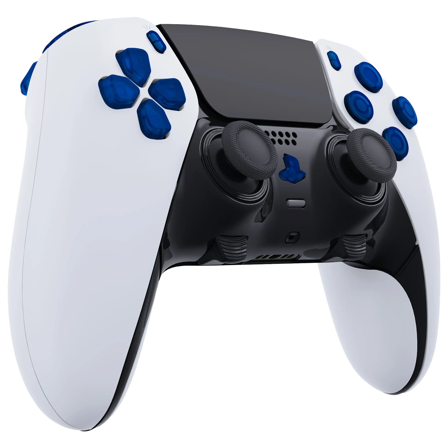 eXtremeRate Replacement Full Set Buttons Compatible with PS5 Edge Controller - Clear Blue - Image 5