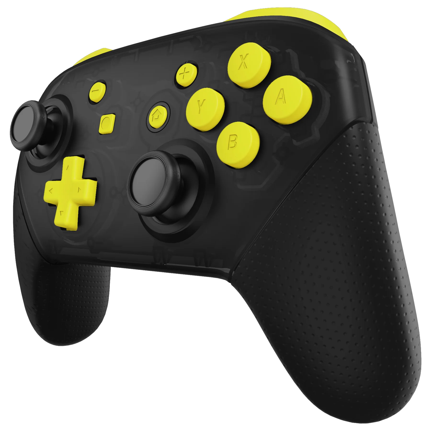 eXtremeRate DIY Replacement Full Set Buttons for Nintendo Switch Pro Controller - Sunflower Yellow - Image 4