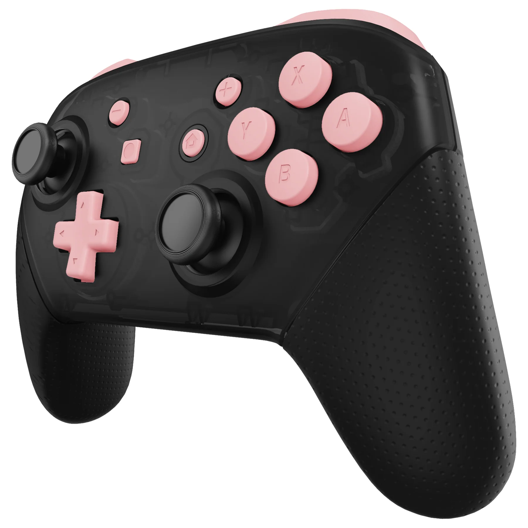 eXtremeRate DIY Replacement Full Set Buttons for Nintendo Switch Pro Controller - Puffy Pink - Image 4