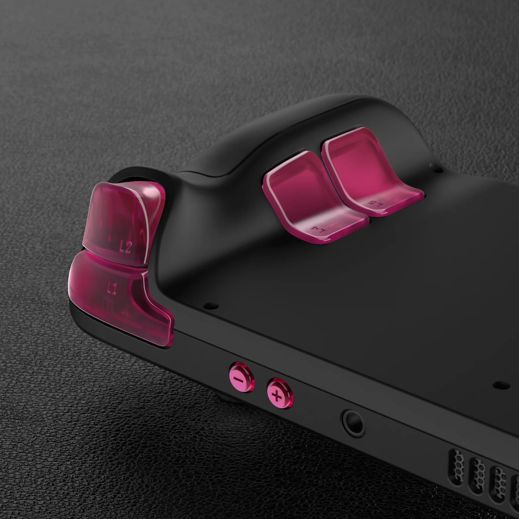 eXtremeRate Replacement Full Set Buttons for Steam Deck LCD - Clear Candy Pink - Image 10