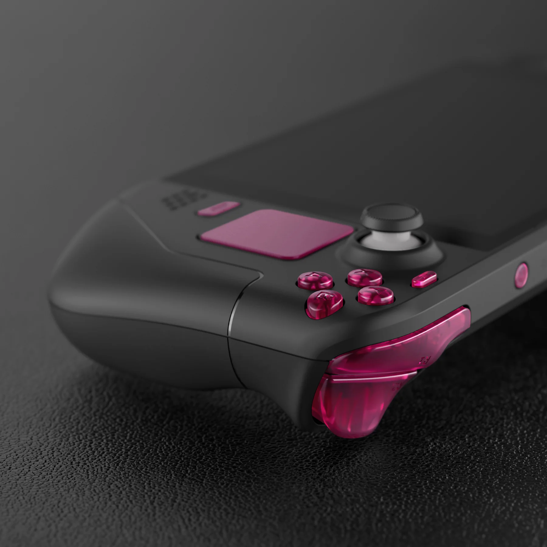 eXtremeRate Replacement Full Set Buttons for Steam Deck LCD - Clear Candy Pink - Image 8