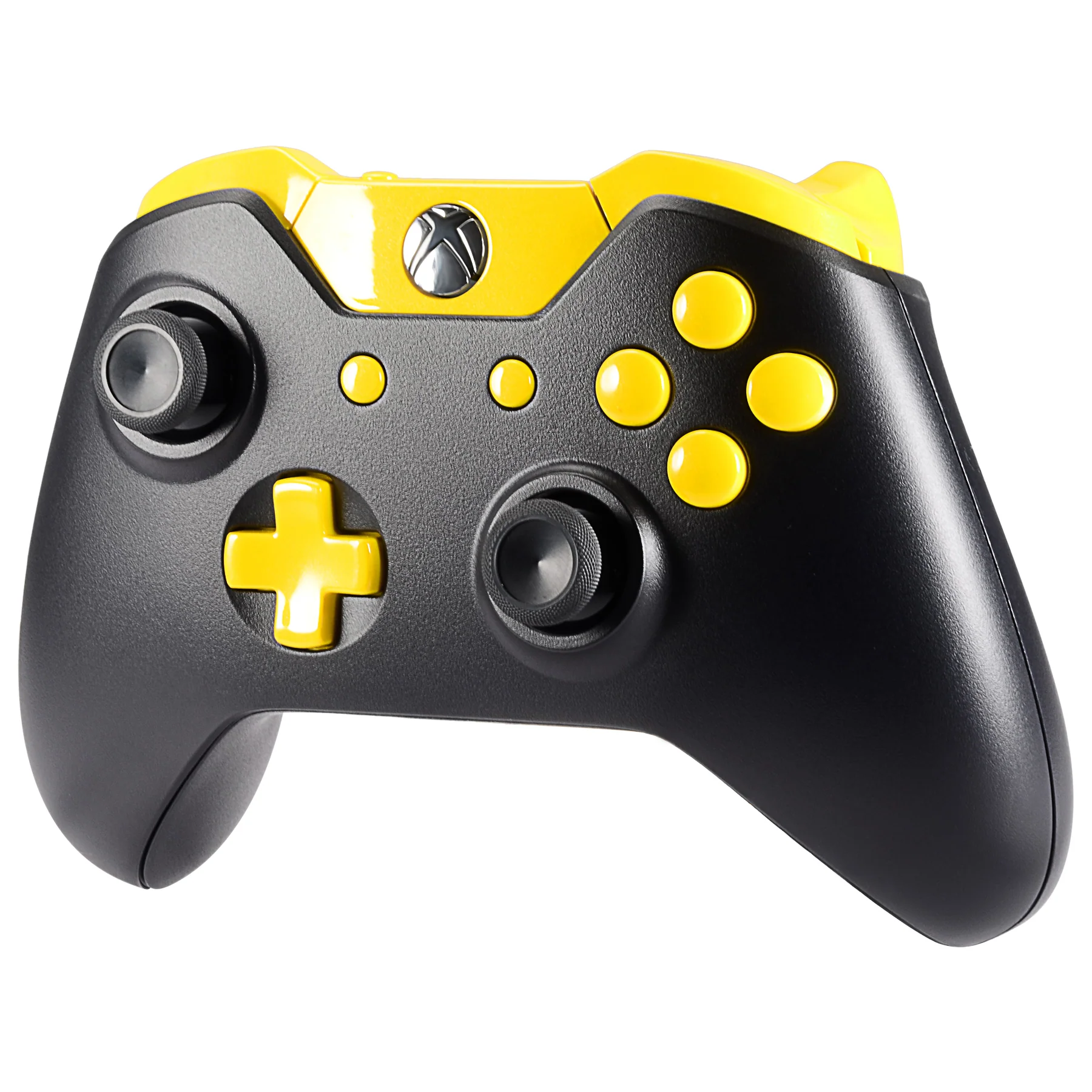 eXtremeRate Replacement Full Set Buttons for Xbox One Standard & Xbox One Elite V1 Controller - Lime Yellow - Image 4