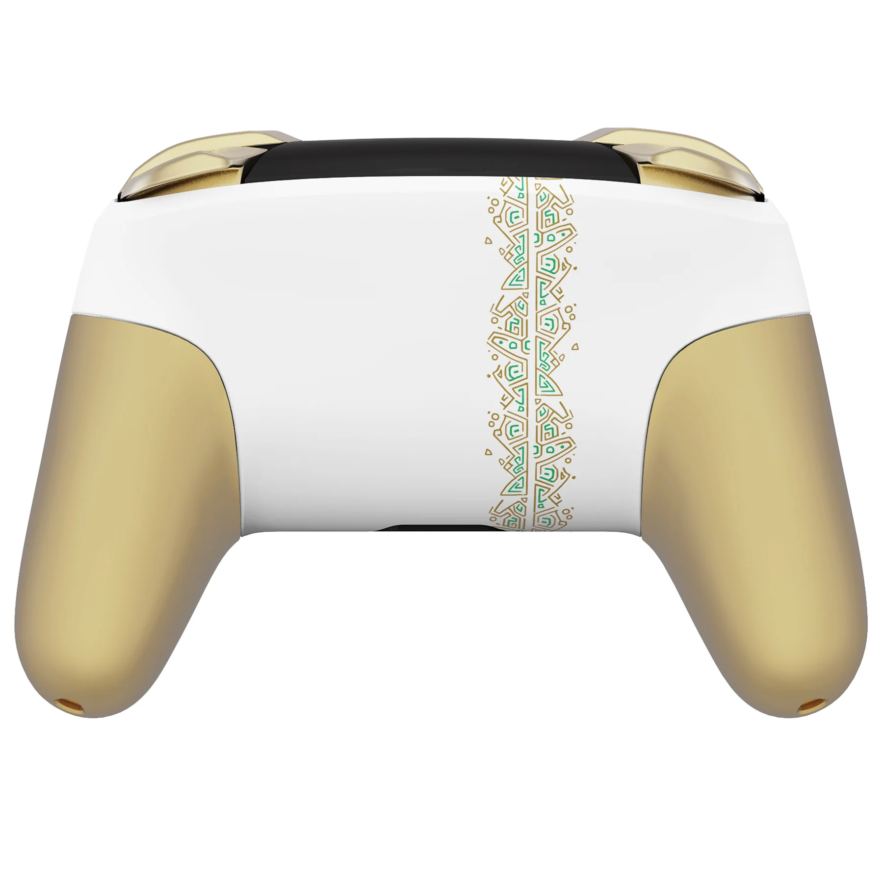 eXtremeRate Replacement Full Set Shell Faceplate Backplate Handles with Button Kit for Nintendo Switch Pro - Totem of Kingdom - White - Image 6