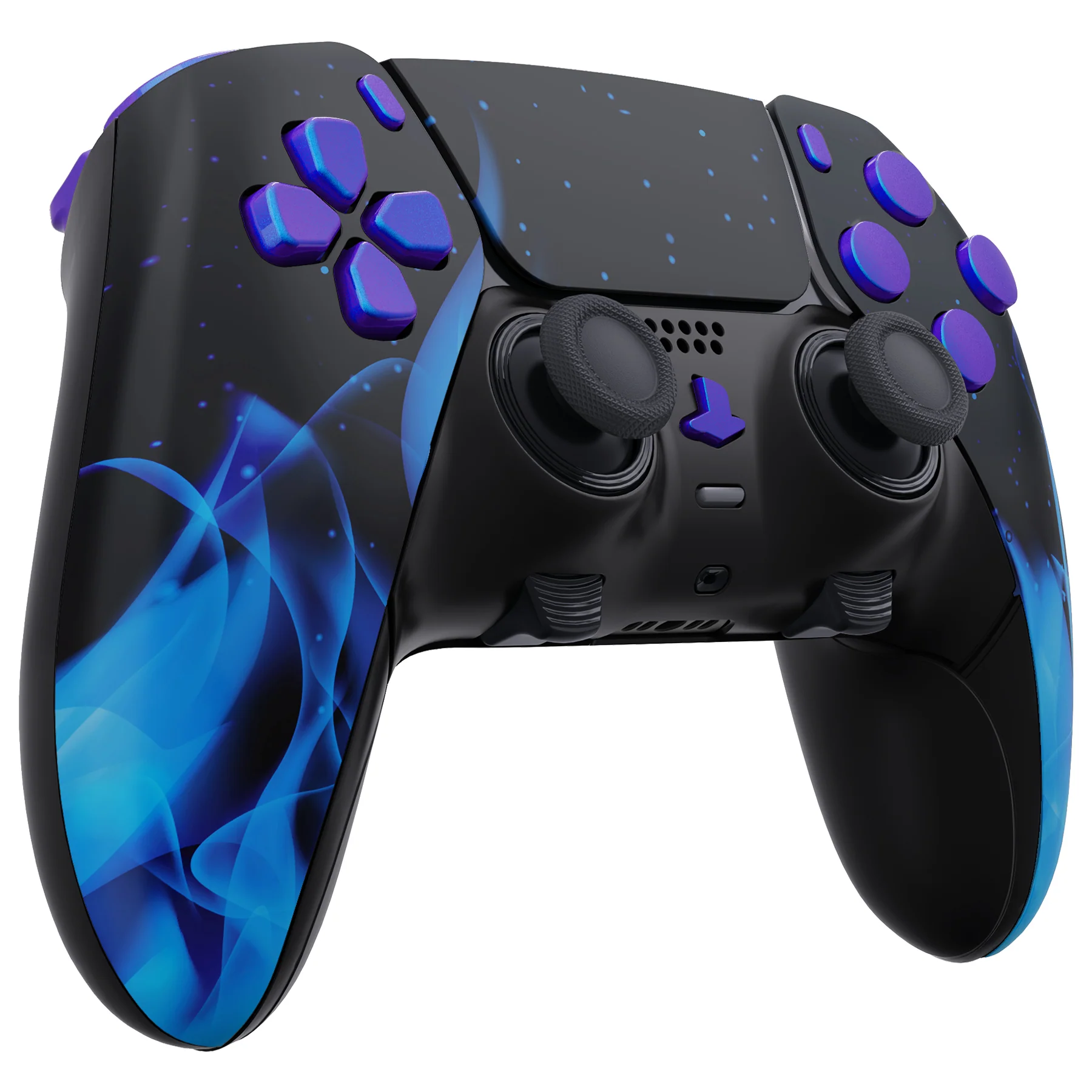 eXtremeRate Replacement Full Set Shells with Buttons Compatible with PS5 Edge Controller - Blue Flame - Image 6