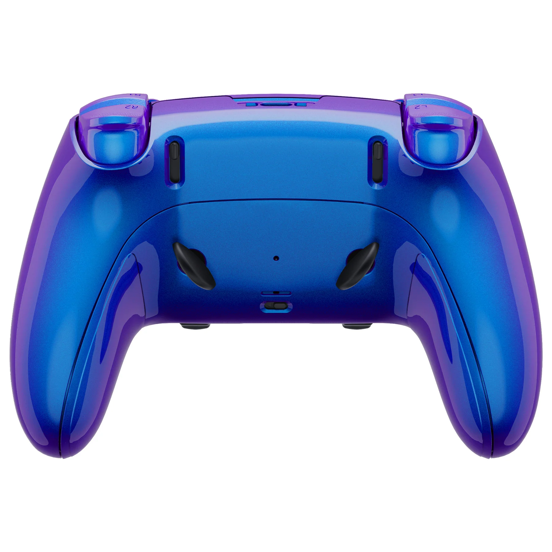 eXtremeRate Replacement Full Set Shells with Buttons Compatible with PS5 Edge Controller - Chameleon Purple Blue - Image 7