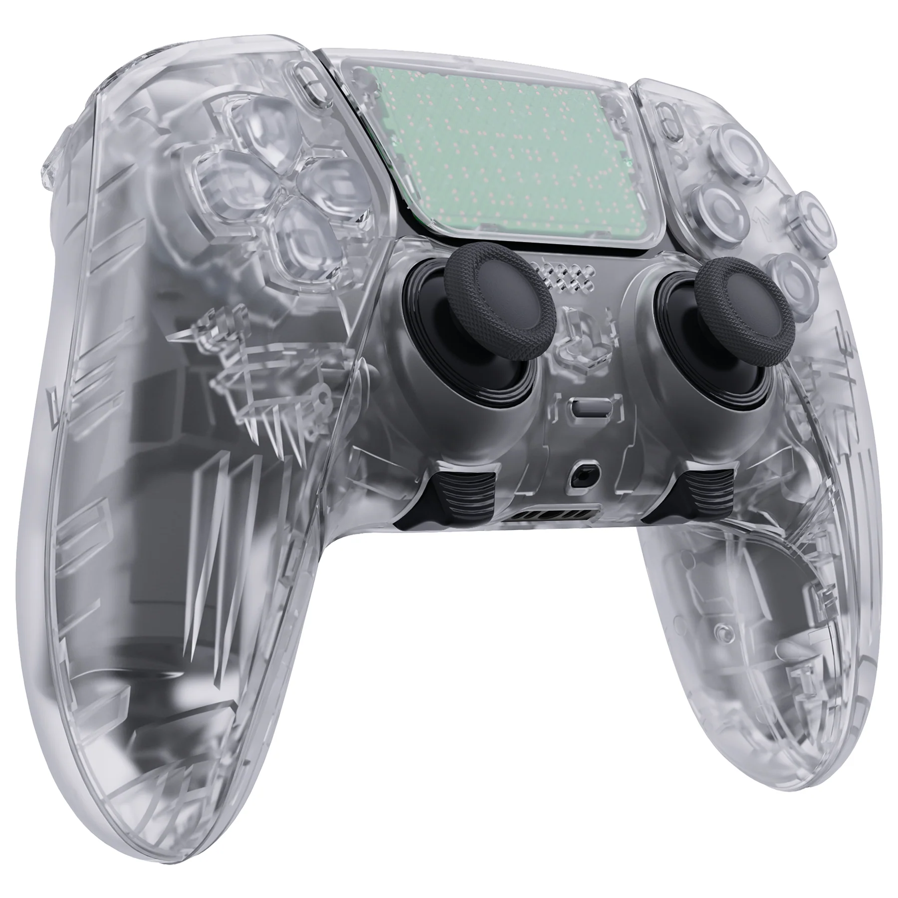 eXtremeRate Replacement Full Set Shells with Buttons Compatible with PS5 Edge Controller - Clear - Image 5