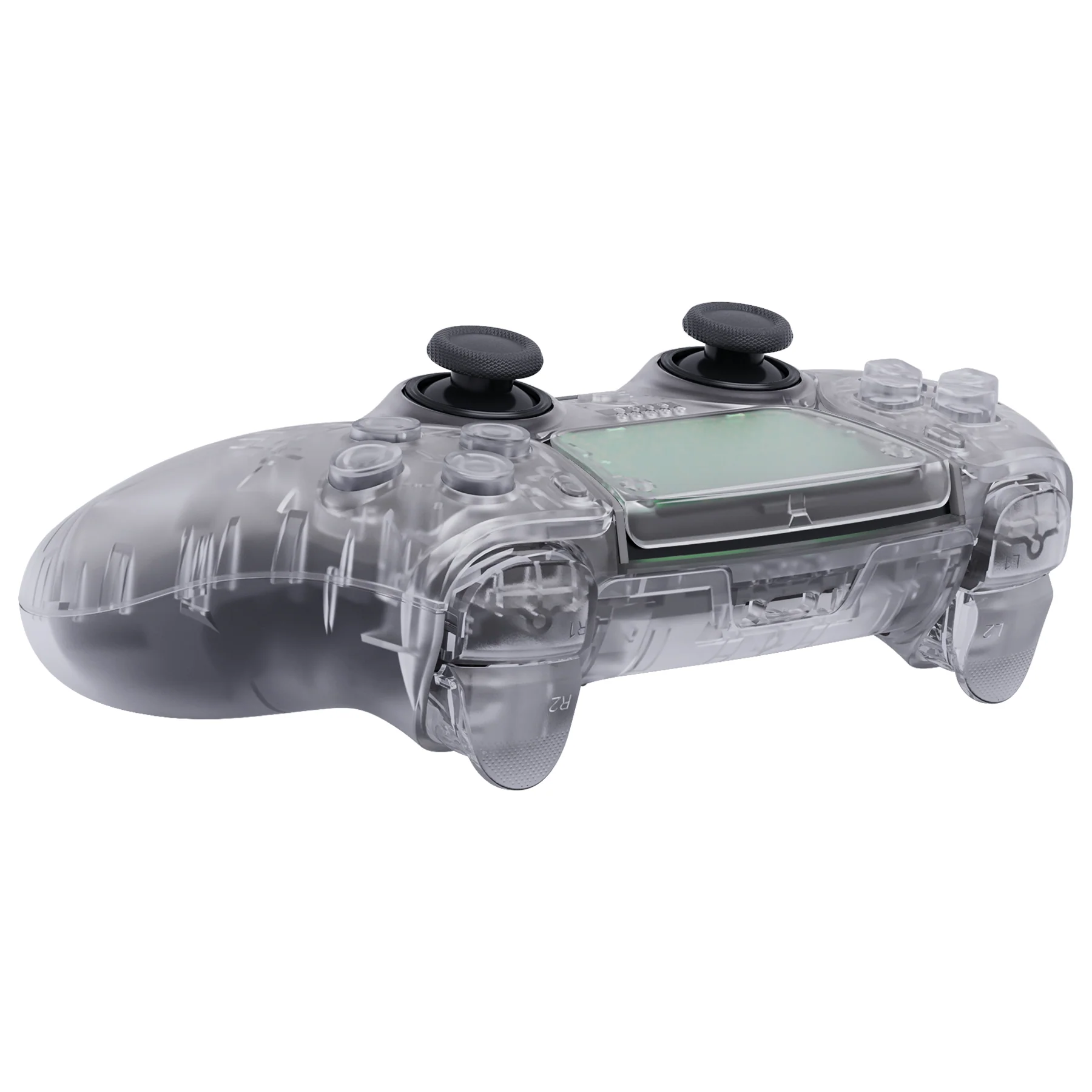 eXtremeRate Replacement Full Set Shells with Buttons Compatible with PS5 Edge Controller - Clear - Image 7