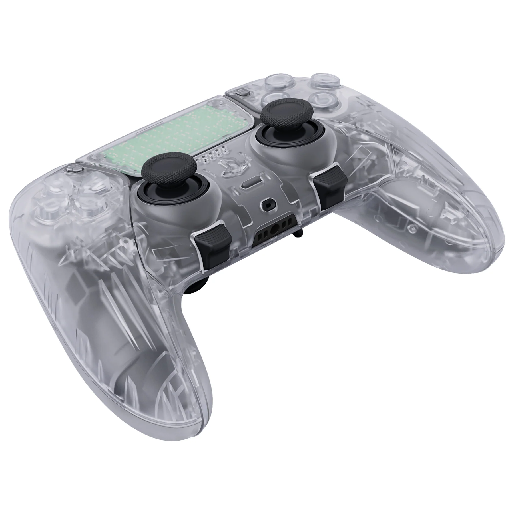 eXtremeRate Replacement Full Set Shells with Buttons Compatible with PS5 Edge Controller - Clear - Image 8