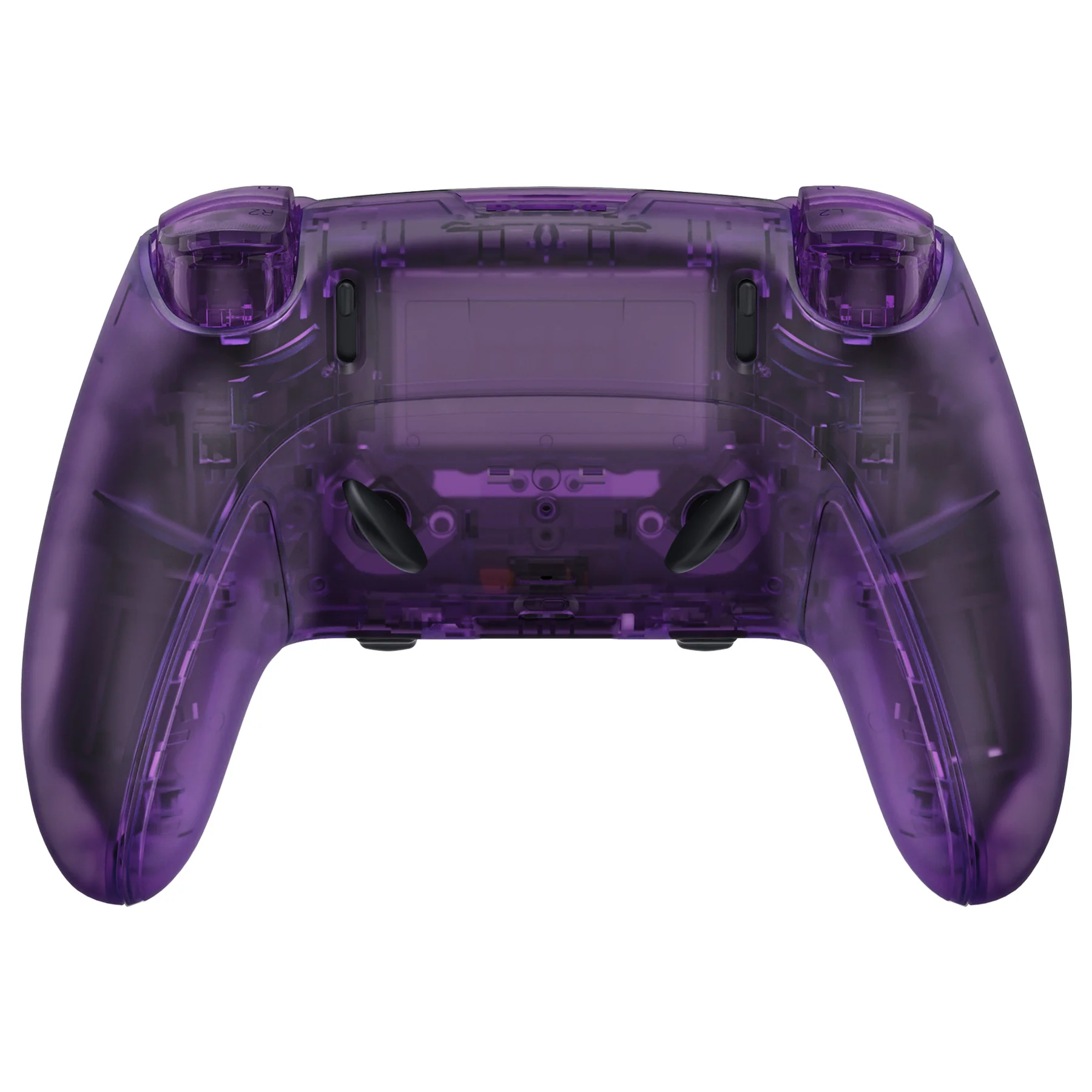 eXtremeRate Replacement Full Set Shells with Buttons Compatible with PS5 Edge Controller - Clear Atomic Purple - Image 6