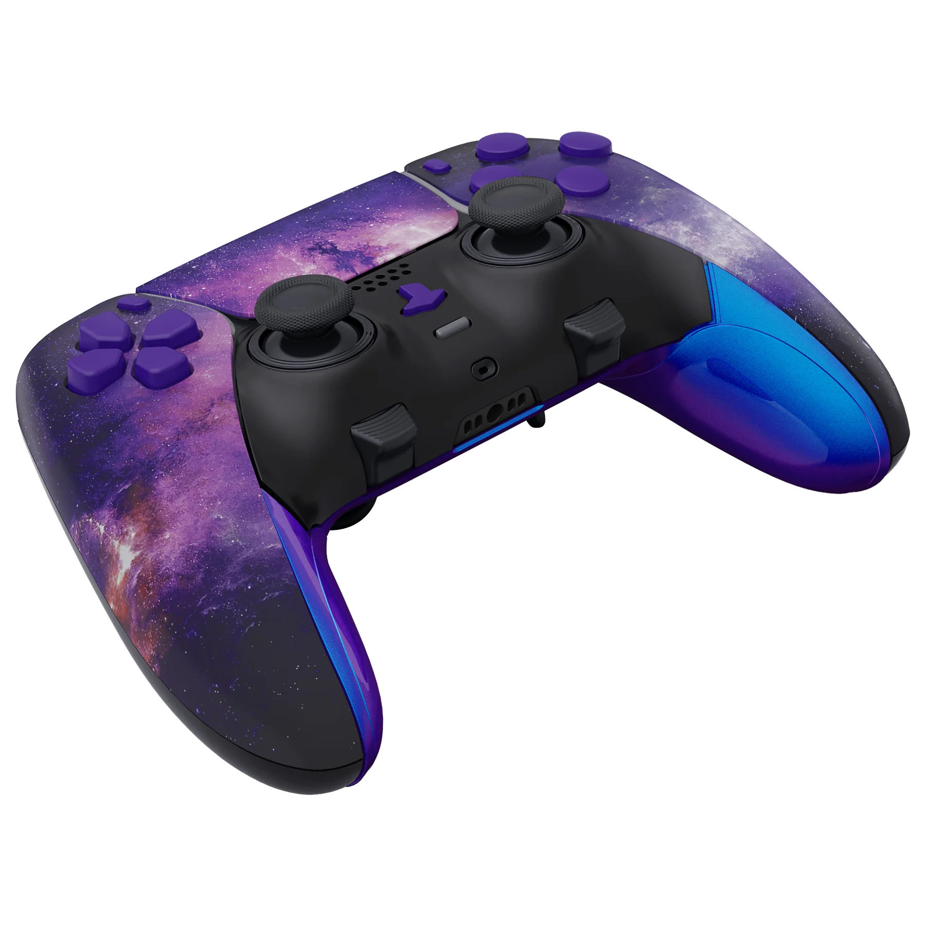 eXtremeRate Replacement Full Set Shells with Buttons Compatible with PS5 Edge Controller - Nebula Galaxy - Image 8