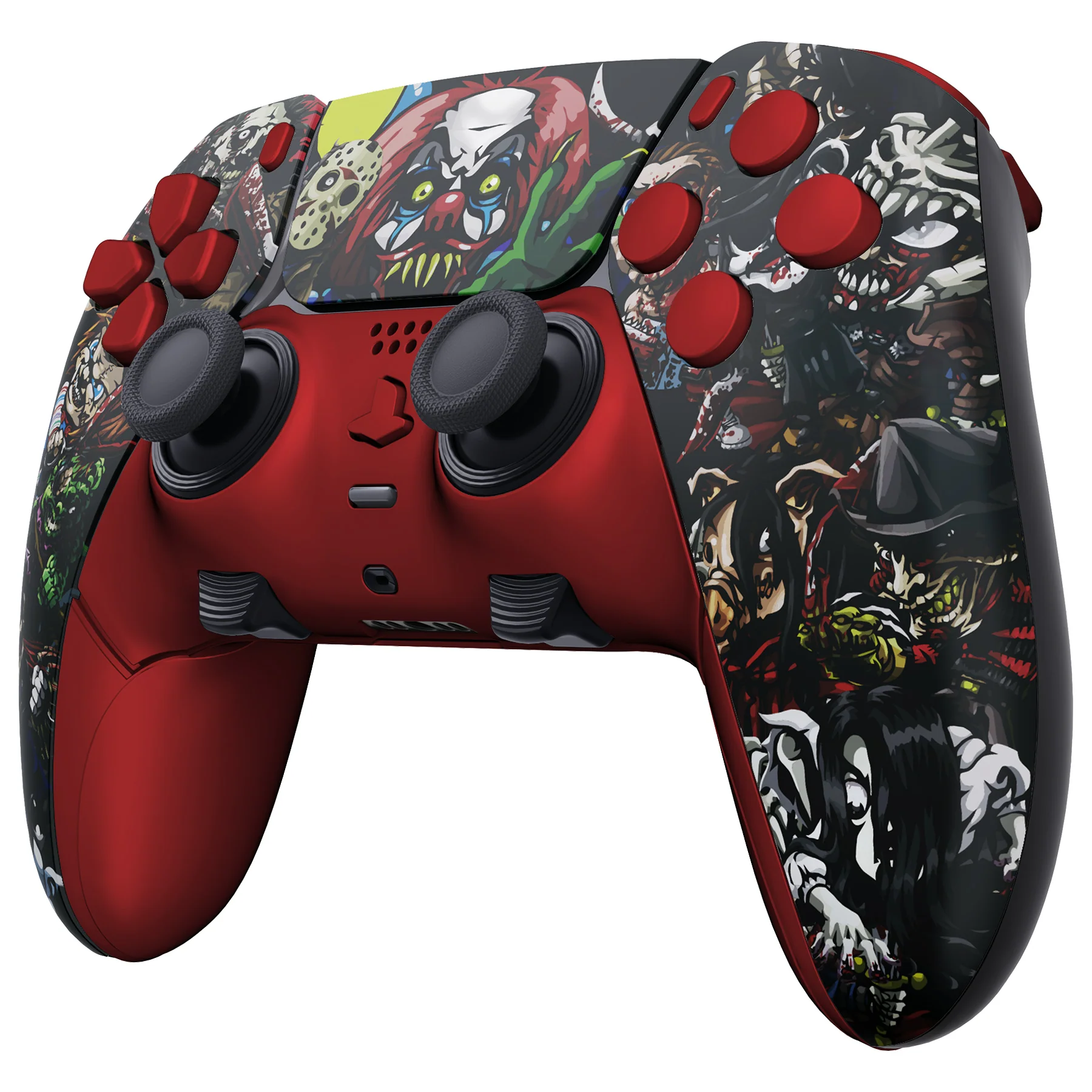 eXtremeRate Replacement Full Set Shells with Buttons Compatible with PS5 Edge Controller - Scary Party - Image 5