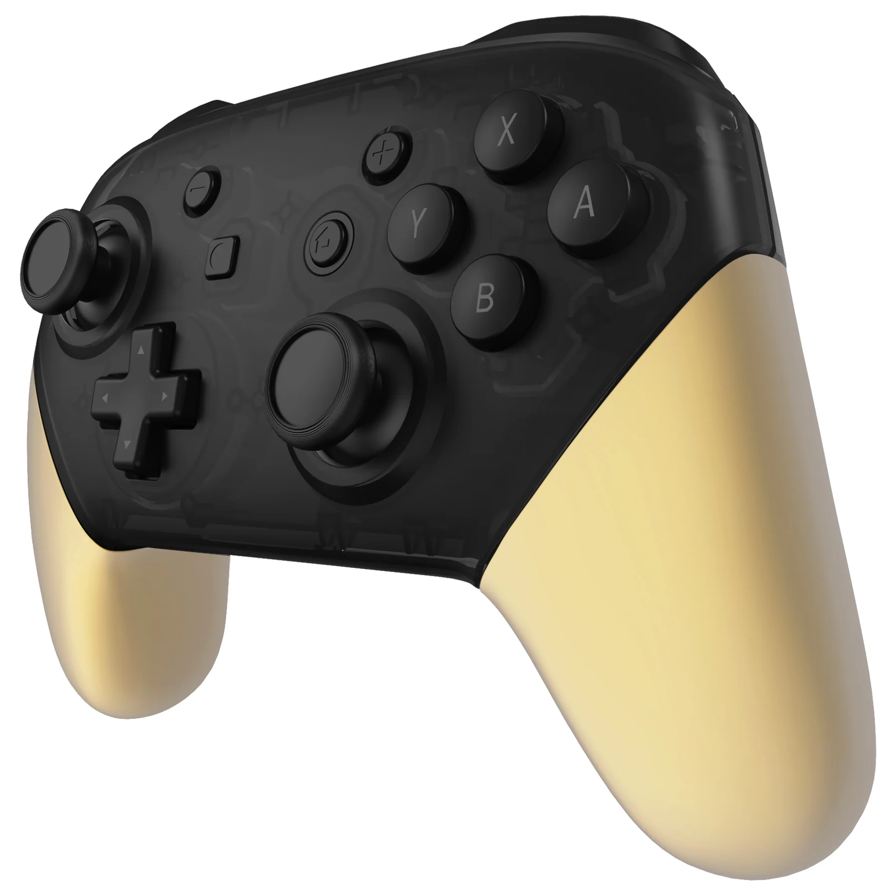 eXtremeRate Replacement Handle Grips for Nintendo Switch Pro Controller - Metallic Champagne Gold - Image 5
