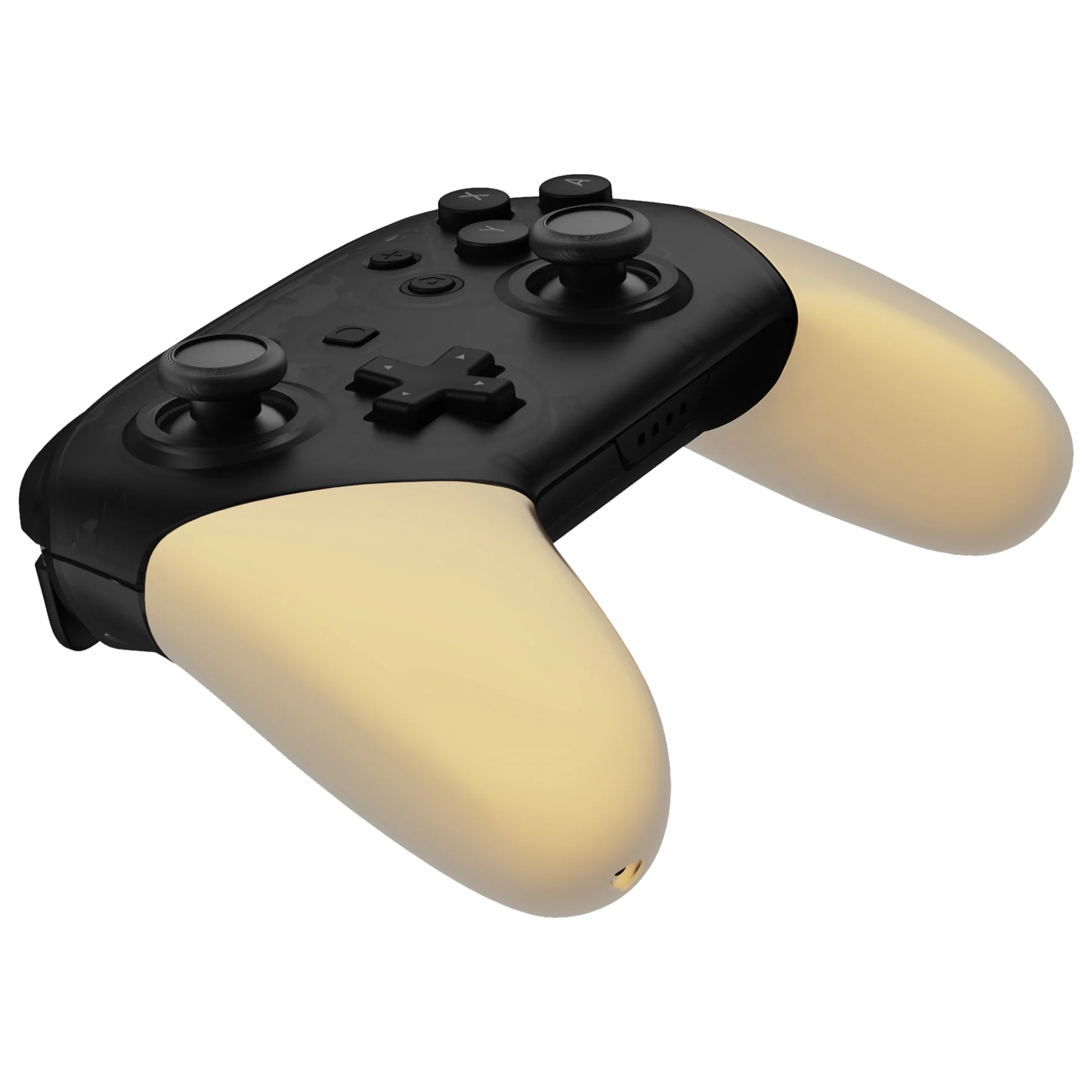 eXtremeRate Replacement Handle Grips for Nintendo Switch Pro Controller - Metallic Champagne Gold - Image 8