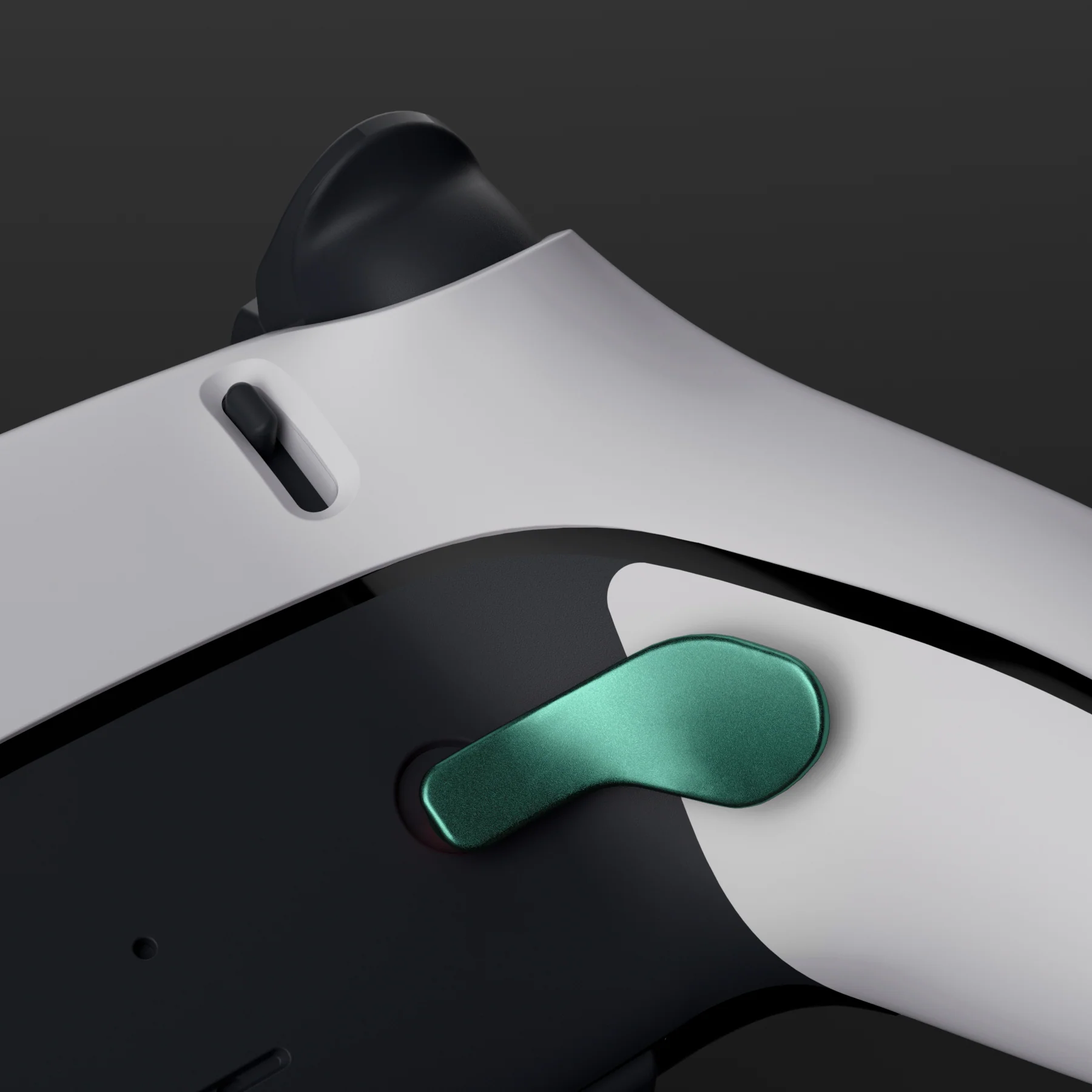 eXtremeRate Replacement Interchangeable 4PCS Metal Back Paddles for PS5 Edge Controller - Metallic Aqua Green - Image 6